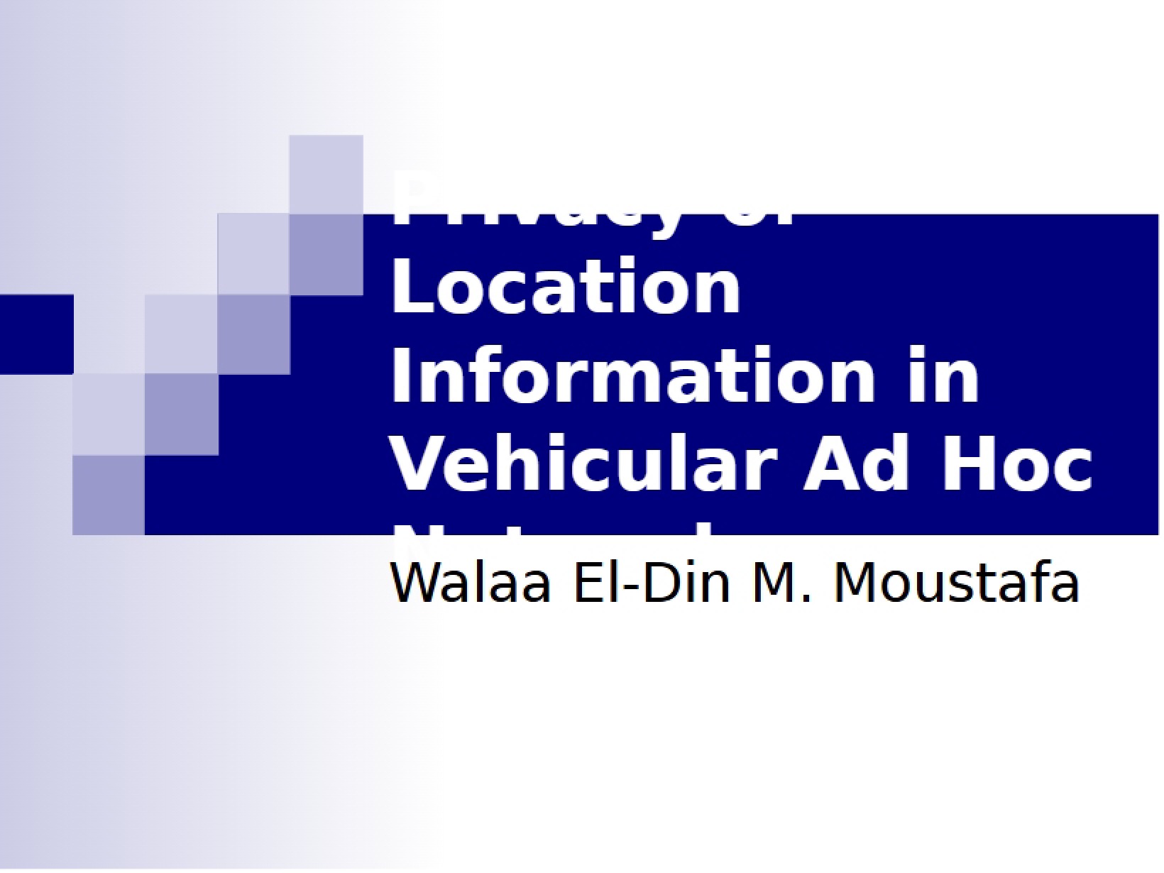 Location Privacy
