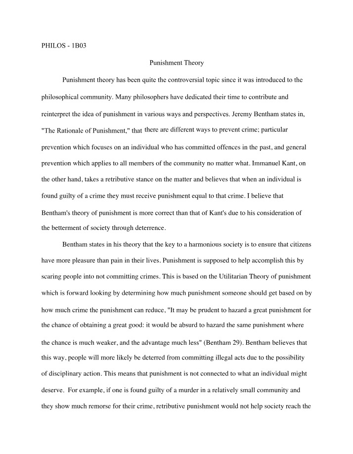 Final Essay for PHILOS 1B03