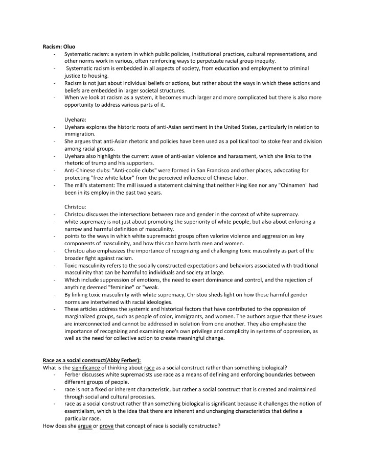 Critique of Capitalism and Feminism