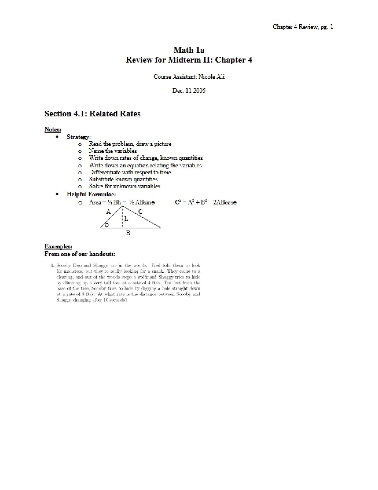Second Midterm Review Guide
