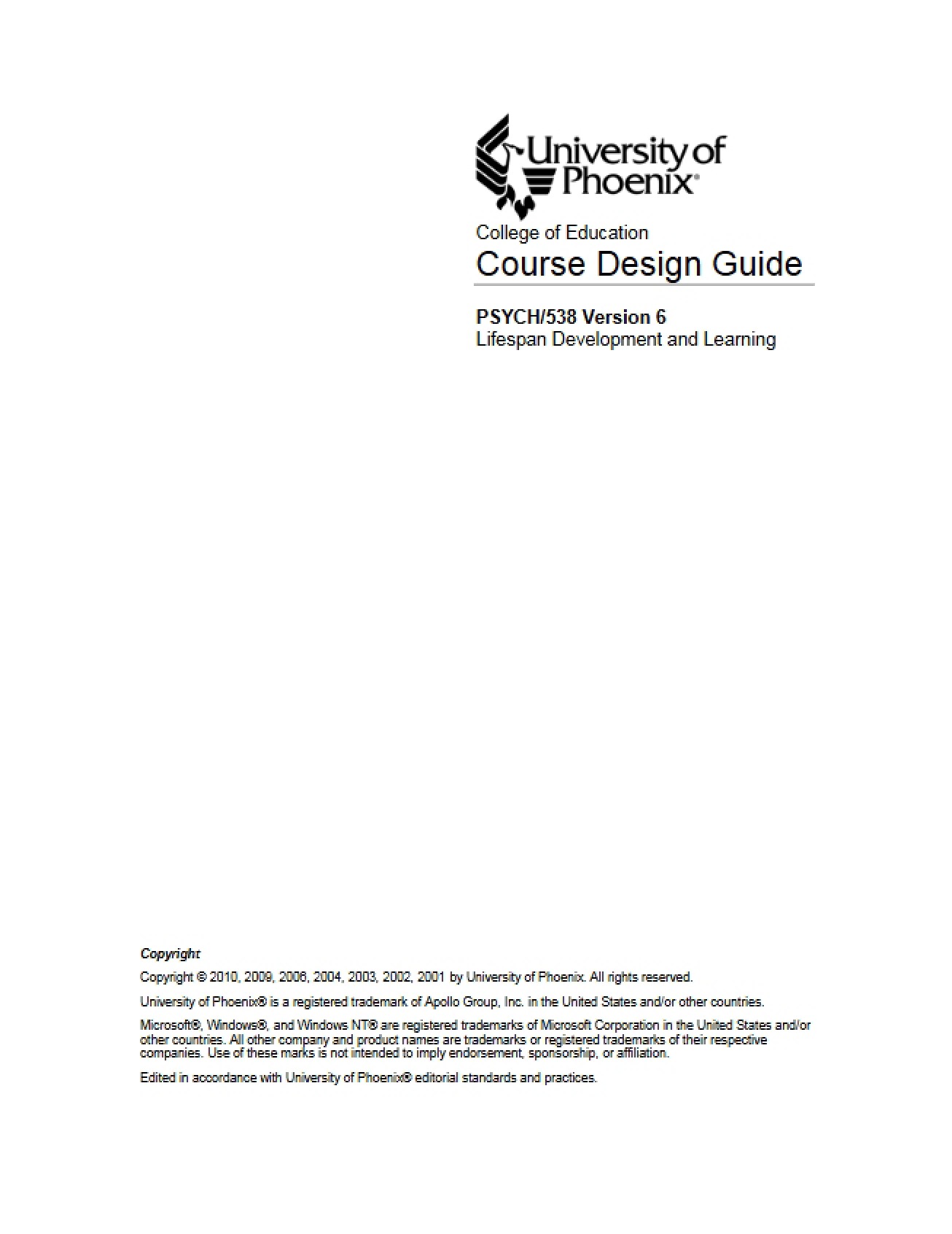 Course Syllabus