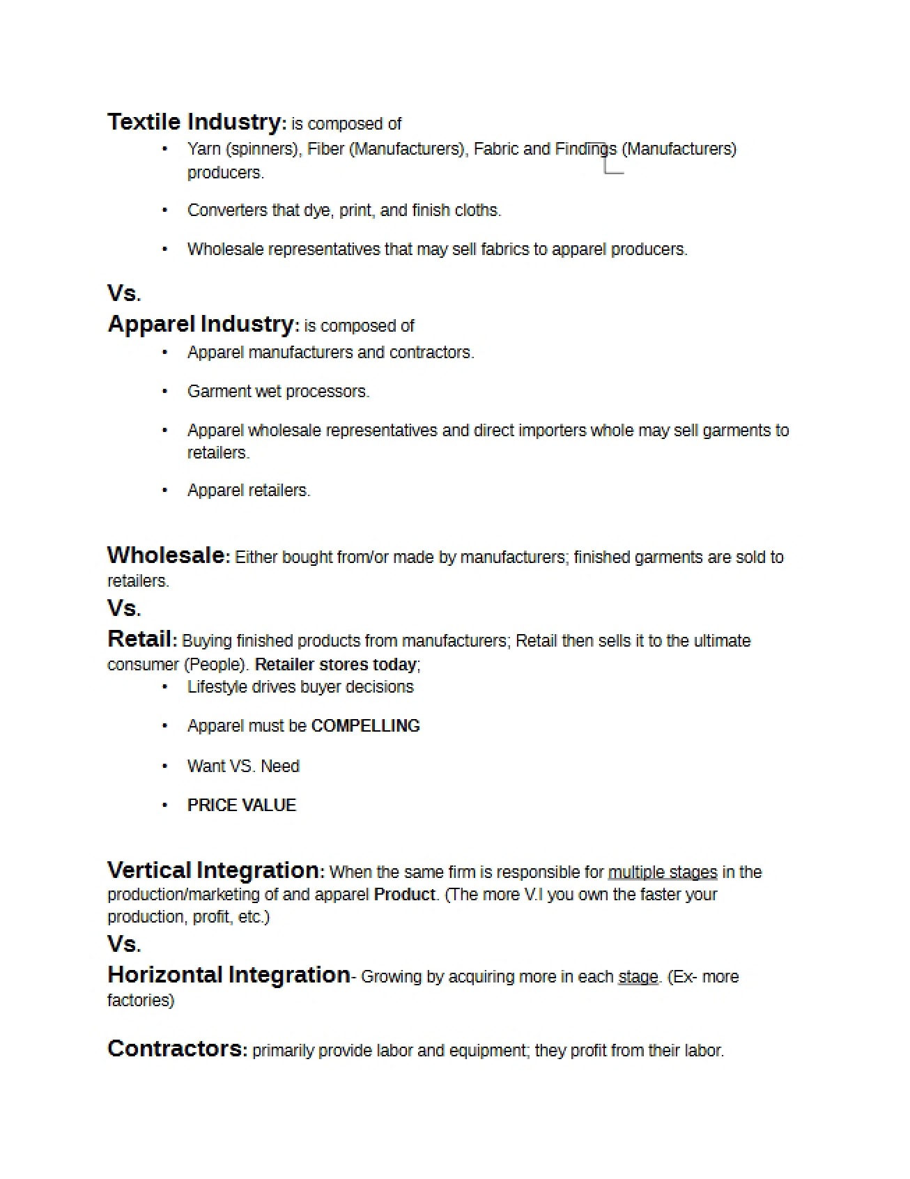 Overview of the Modern Textile Industry