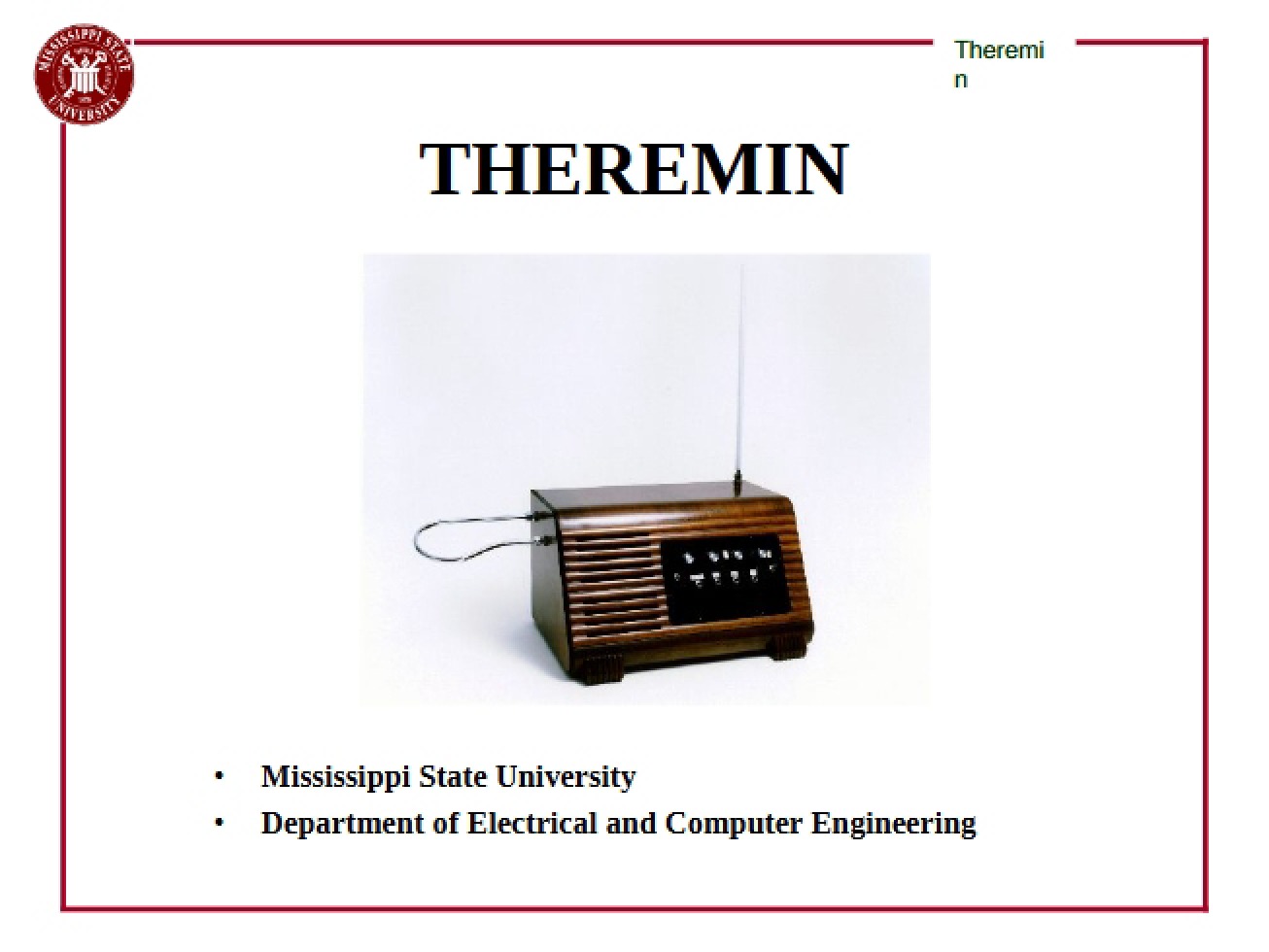 Theremin Device