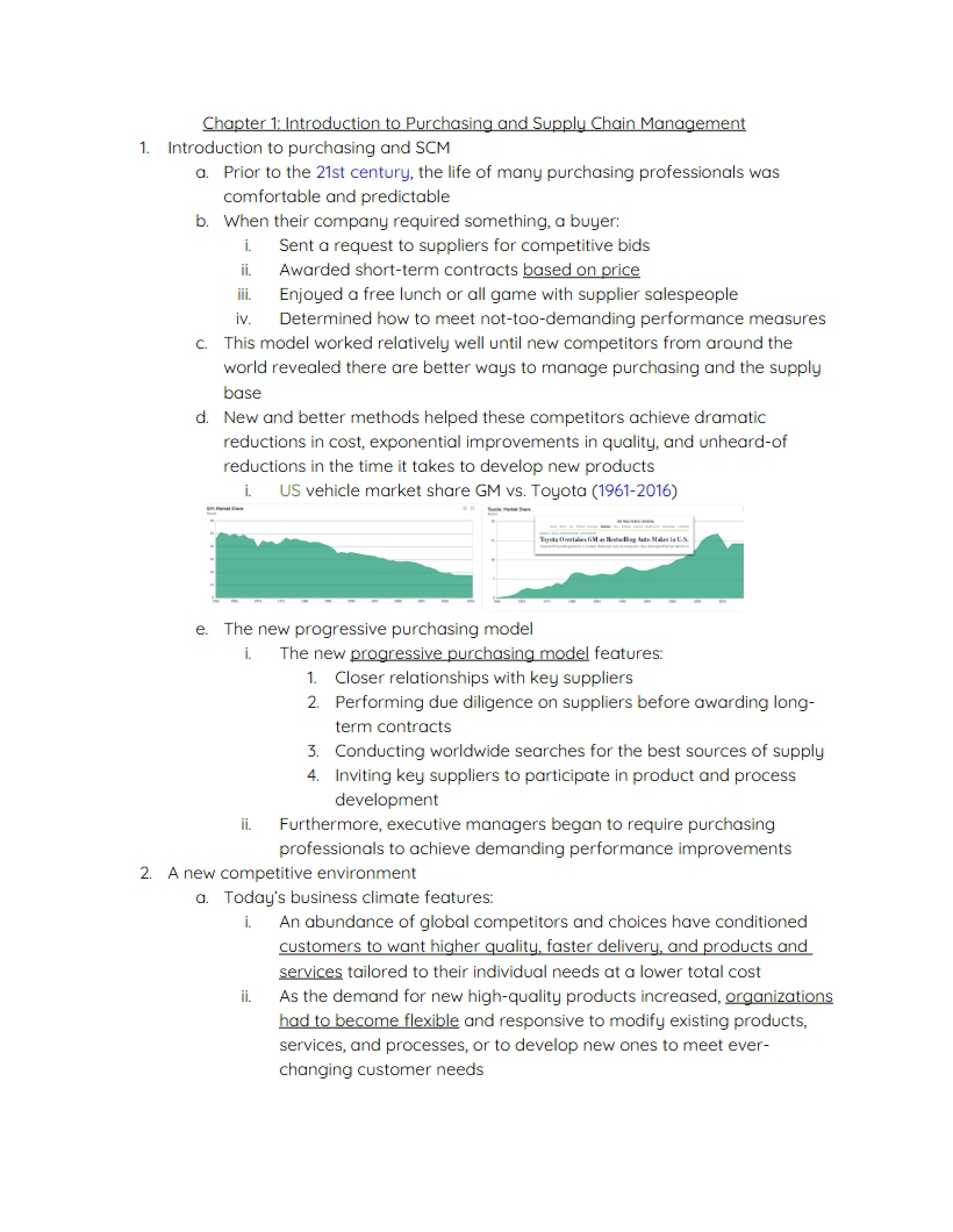 Supply Chain Management and Purchasing Introduction - Chapter 1