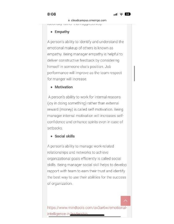 Empathy, Motivation, and Social Skills in Leadership