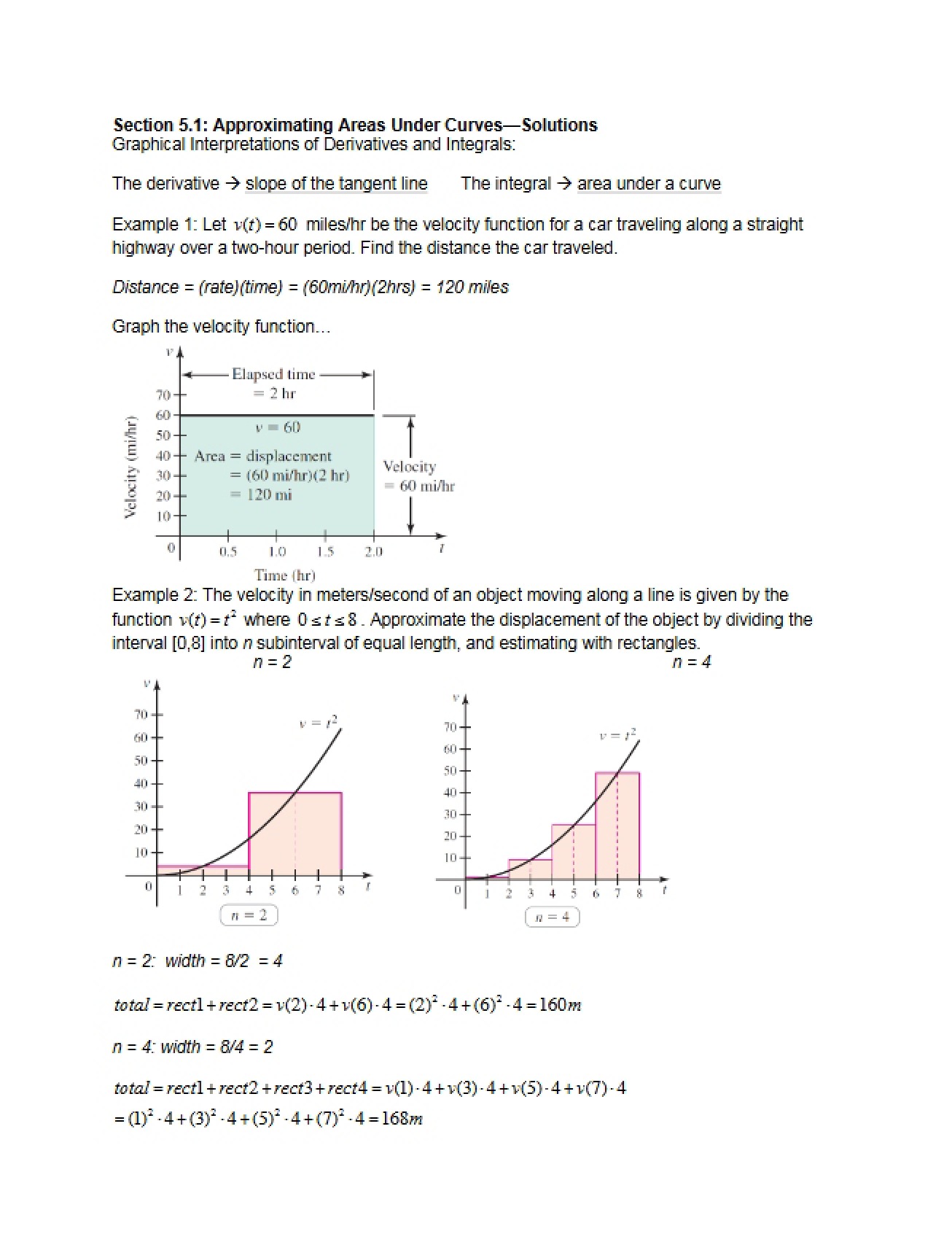 Solutions to Worksheet 5.1