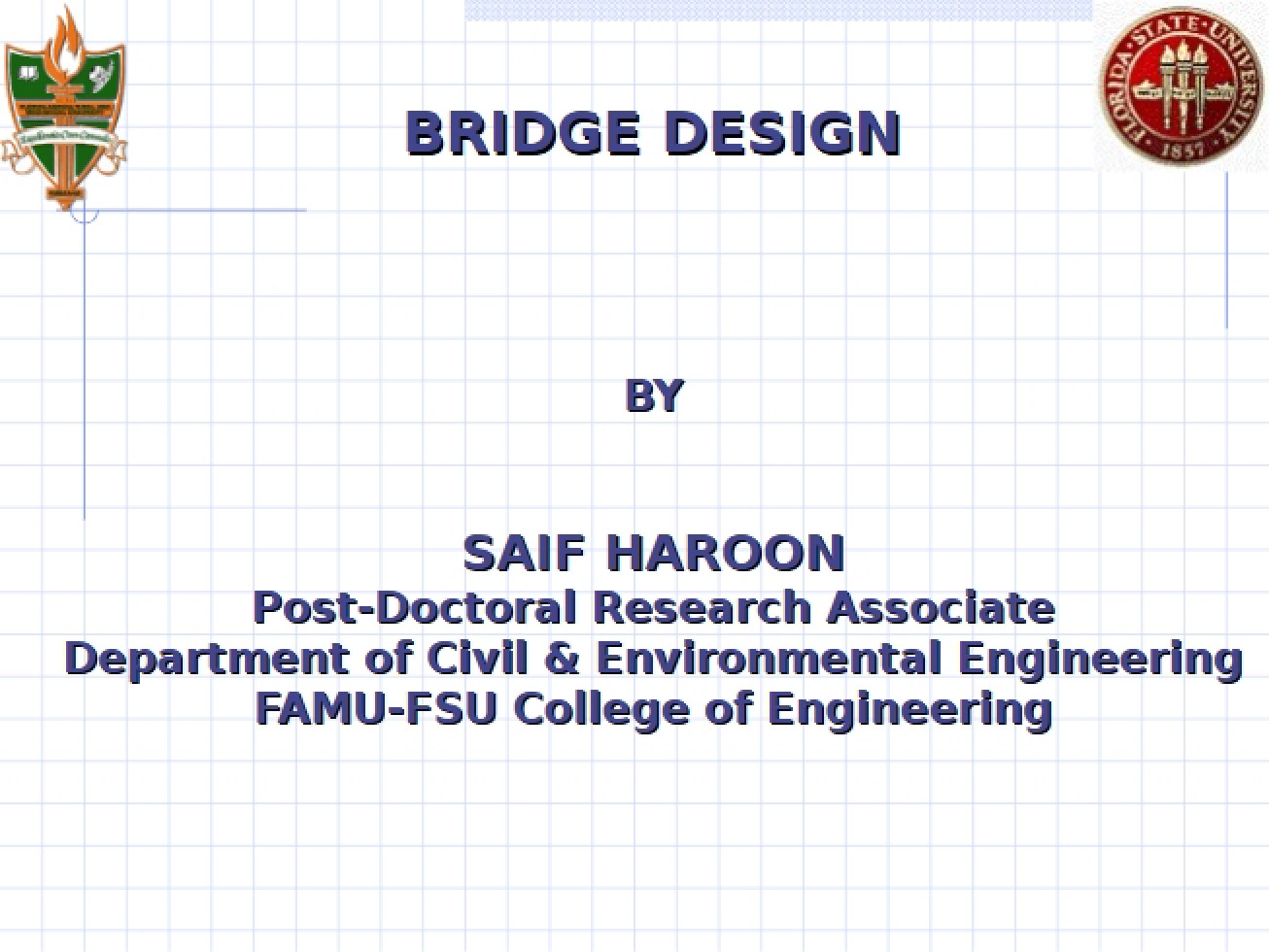 Initial Concepts in Bridge Design