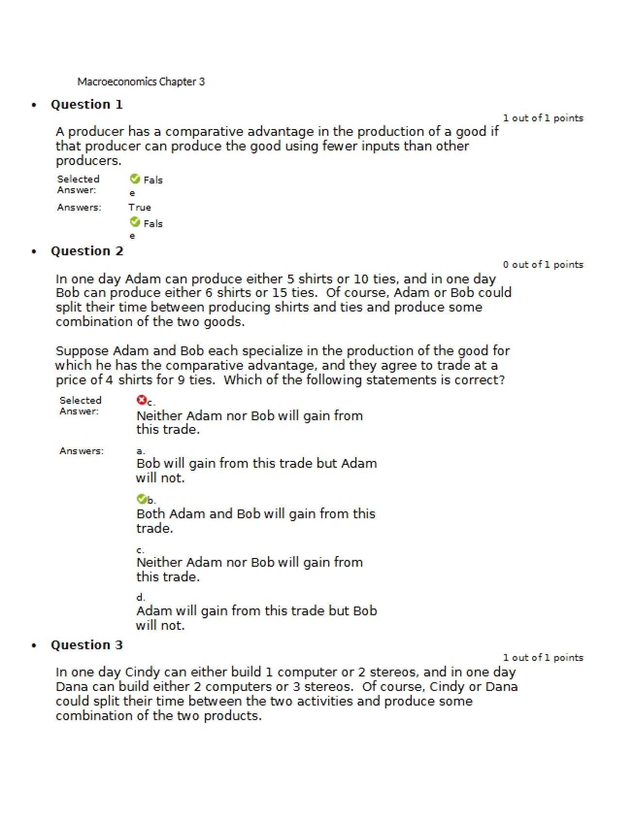 Chapter Three Macroeconomics