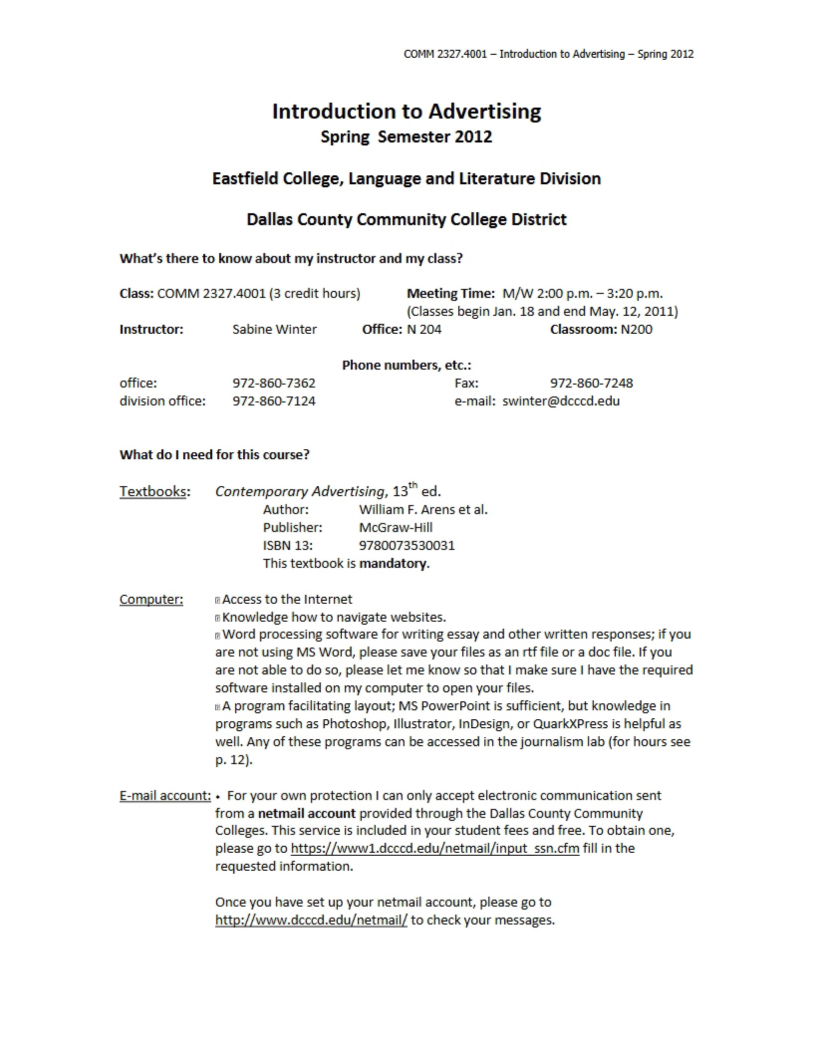 Syllabus