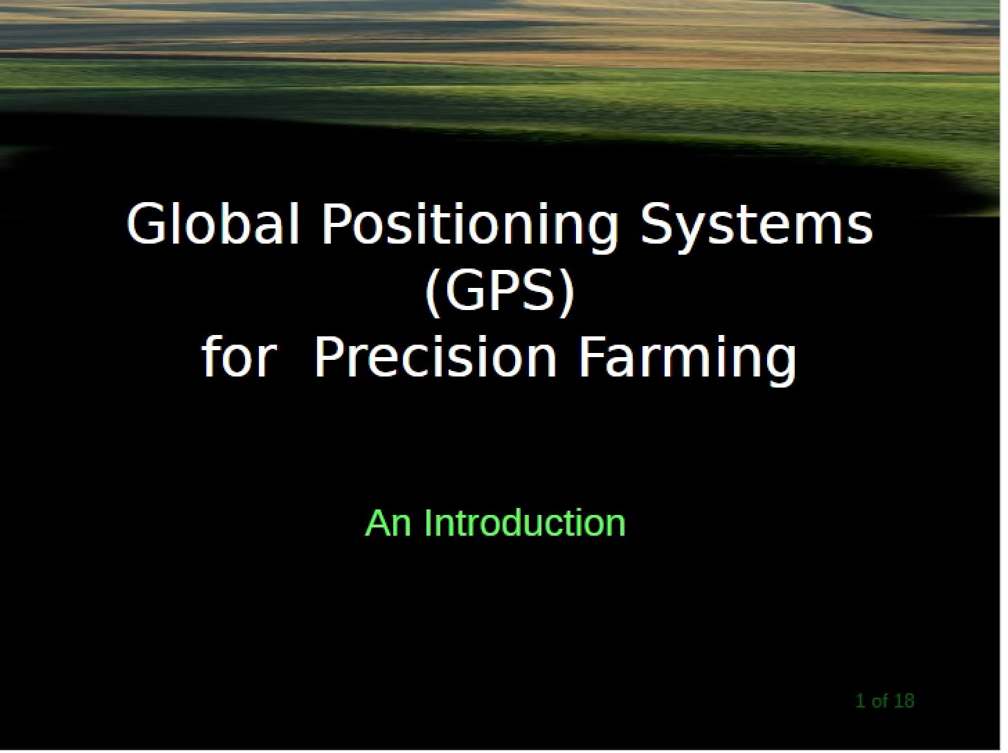 Indirect Measures for Nutrient Status Detection History