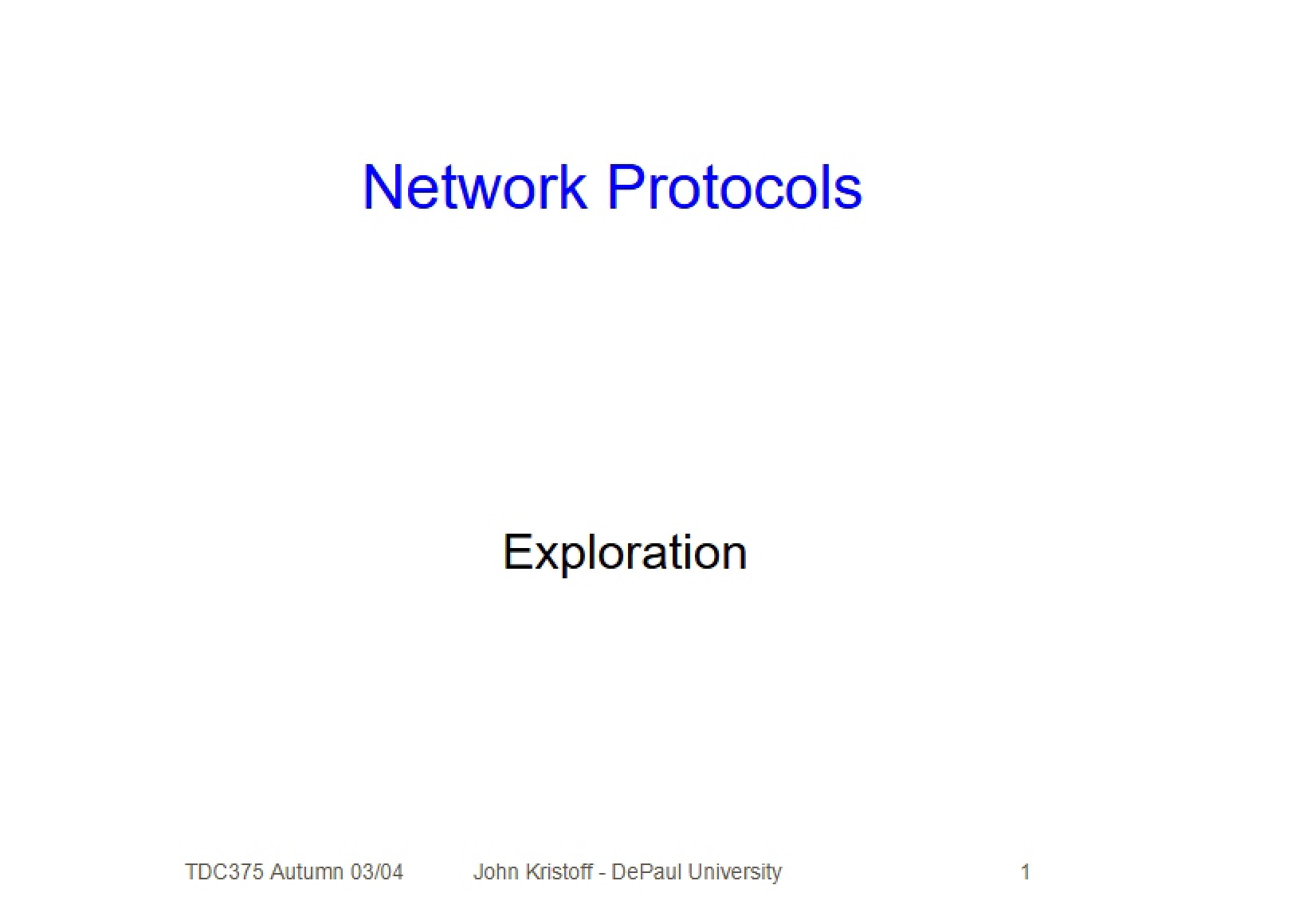 Protocol Exploration