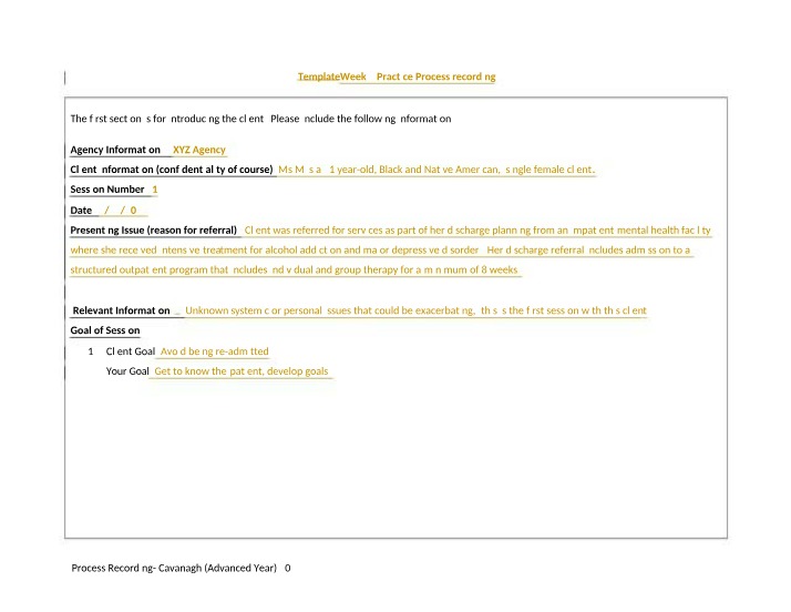 Client-Centered Approach to Avoid Re-admission