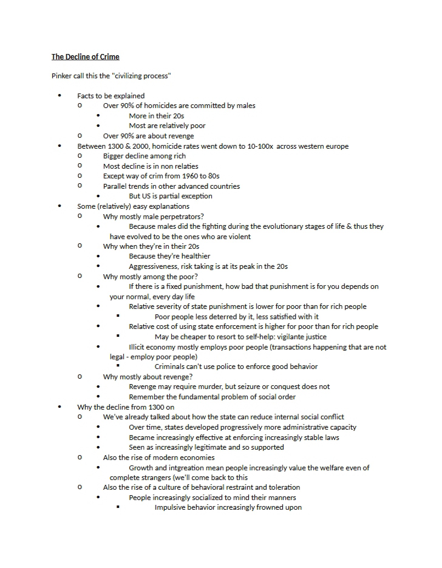 318 Lecture Notes Session 11