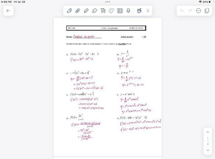 Derivatives Assignment