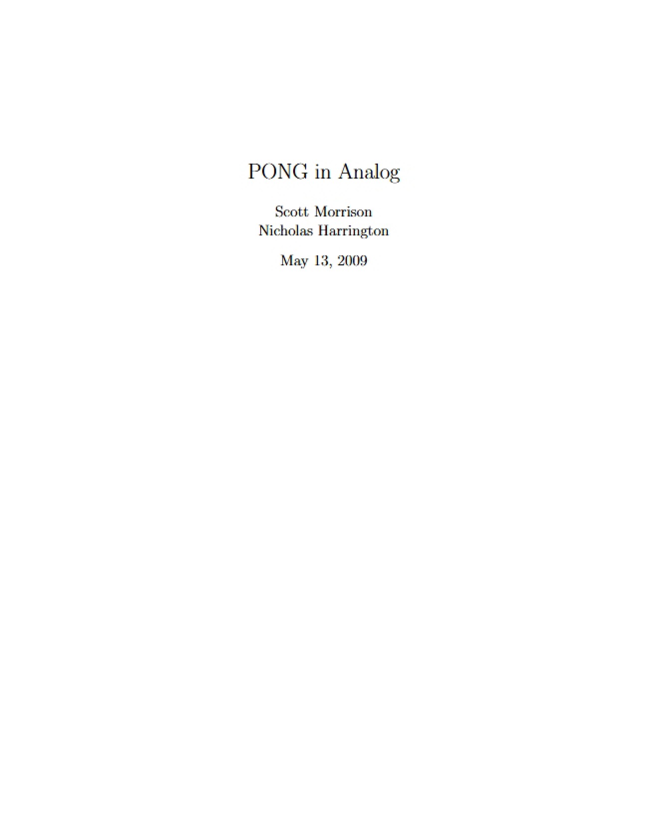 Analog Lab Study Guide