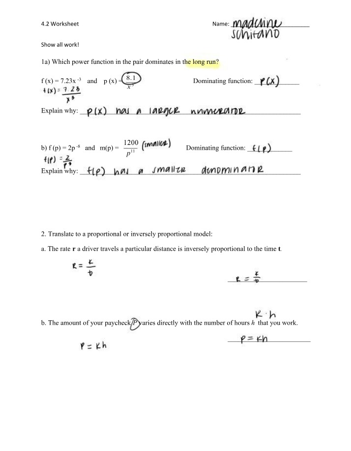 Worksheet 4.2