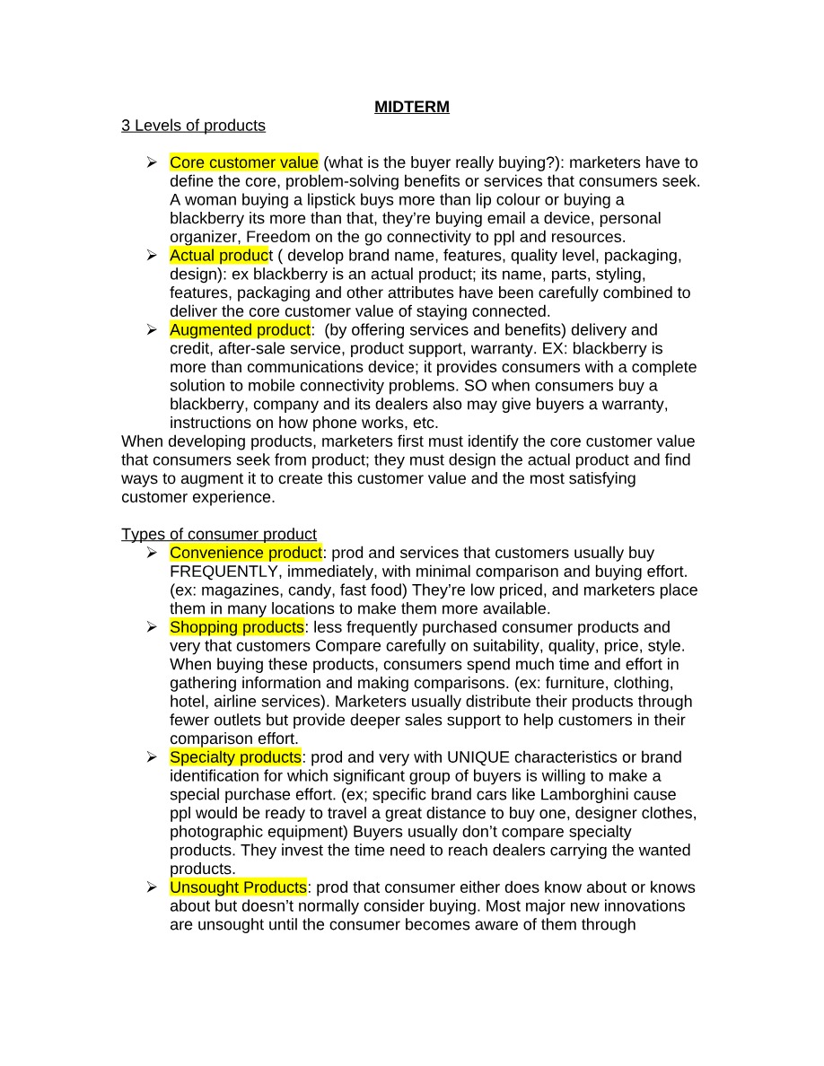 MARK 201 Midterm