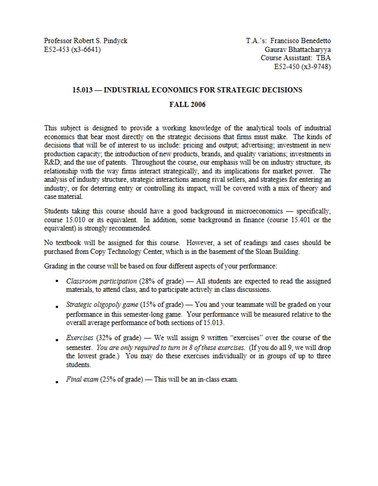 Syllabus Document