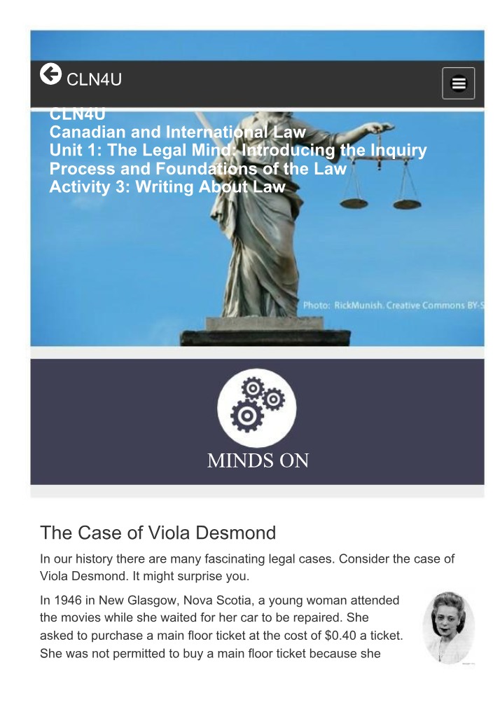 The Viola Desmond Case - Challenging Racial Segregation in Canada