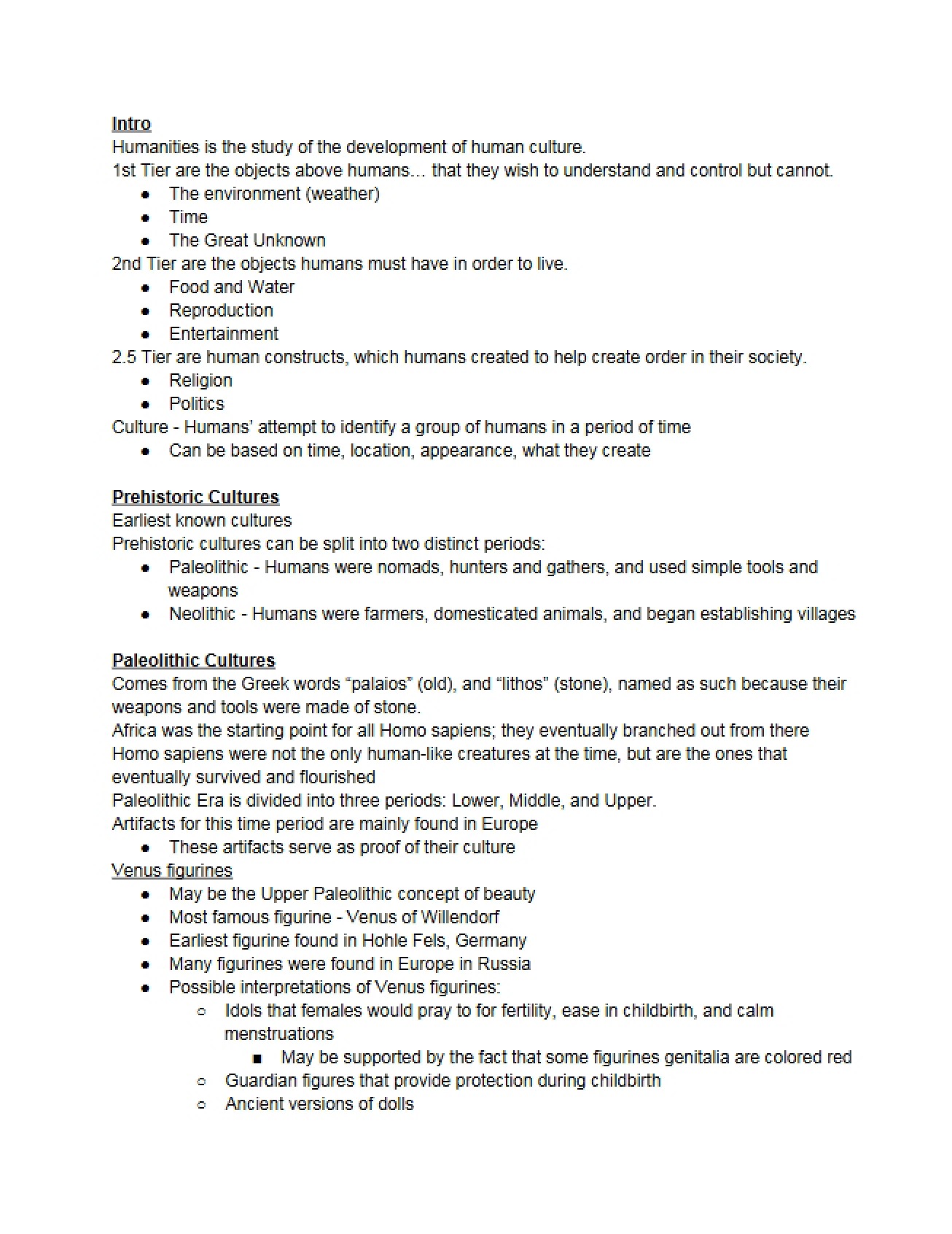 Introduction to the Subject of Humanities