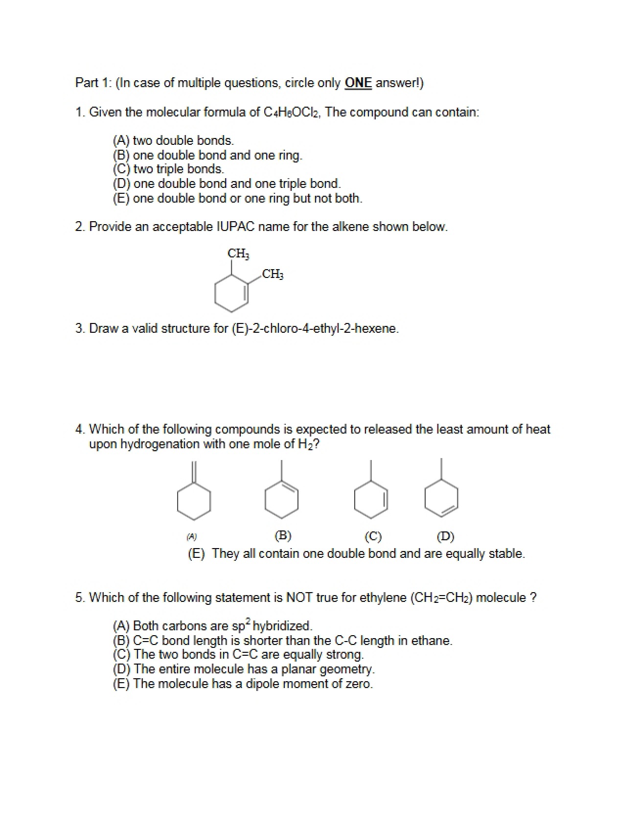 Exam 3 Practice