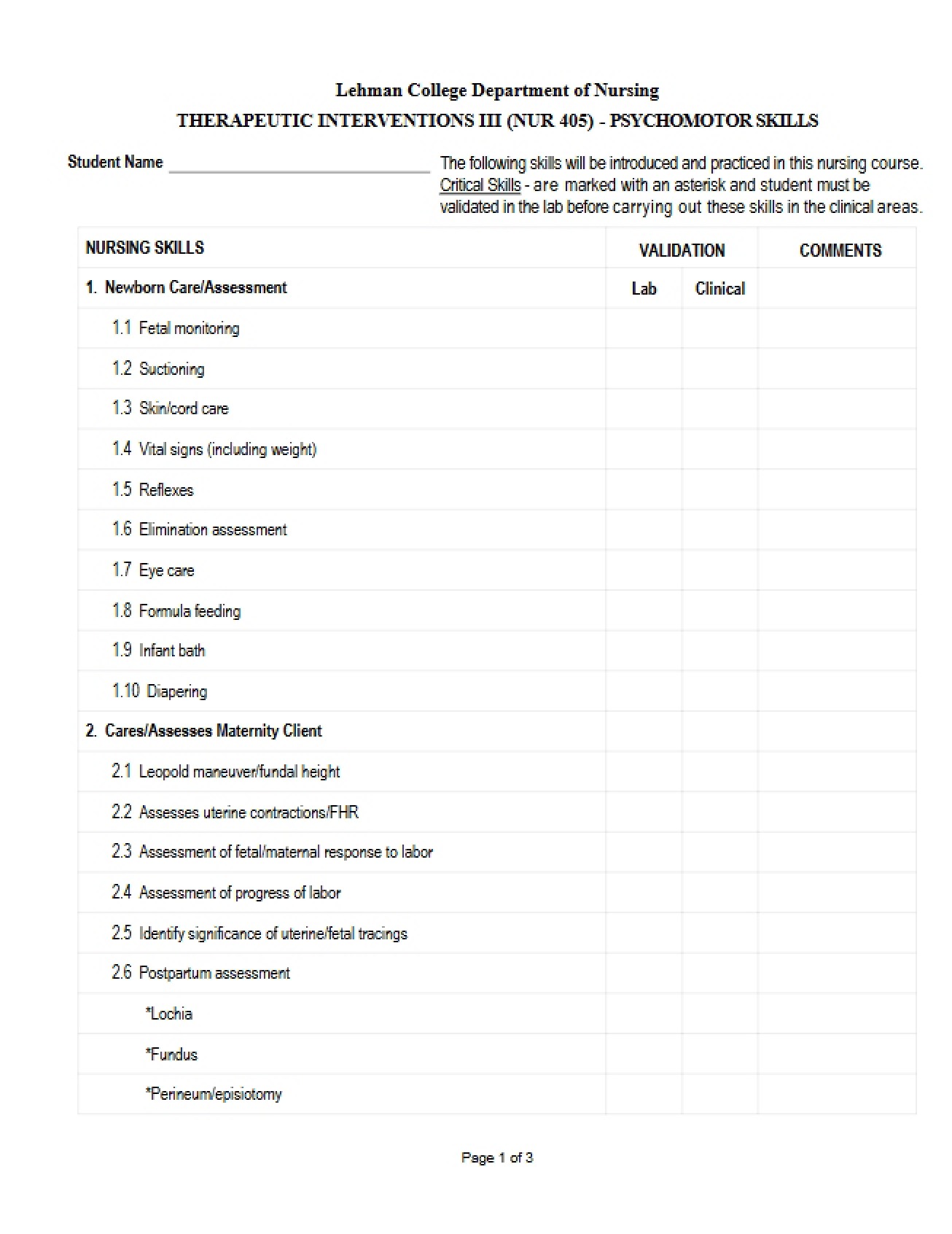 Lecture Notes for Therapeutic Intervention IV