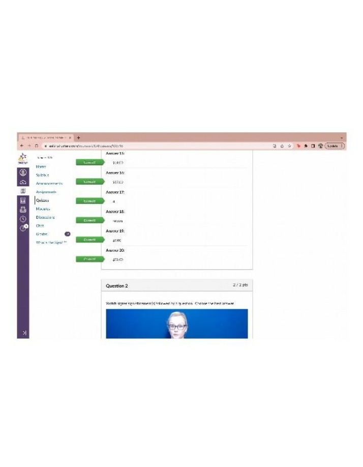 Watch Signer Demonstrate Statement and Answer - AMSL 2010E Quiz