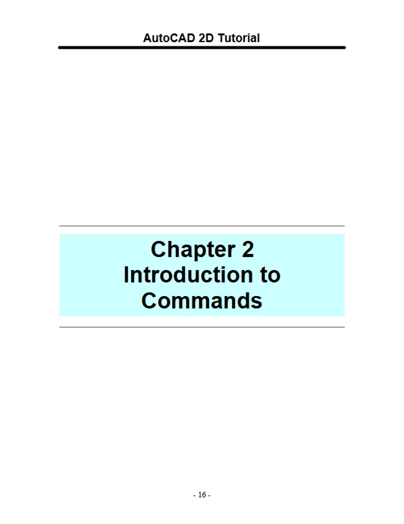 Fourteenth Tutorial on 2D AutoCAD