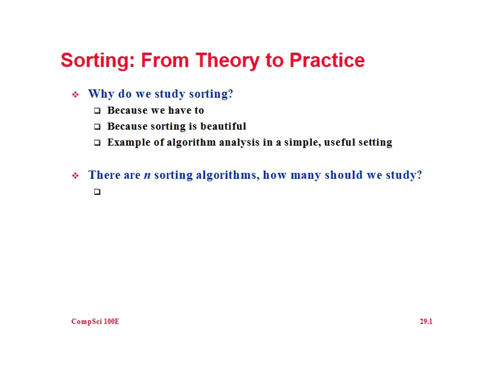 Practical Application of Theory