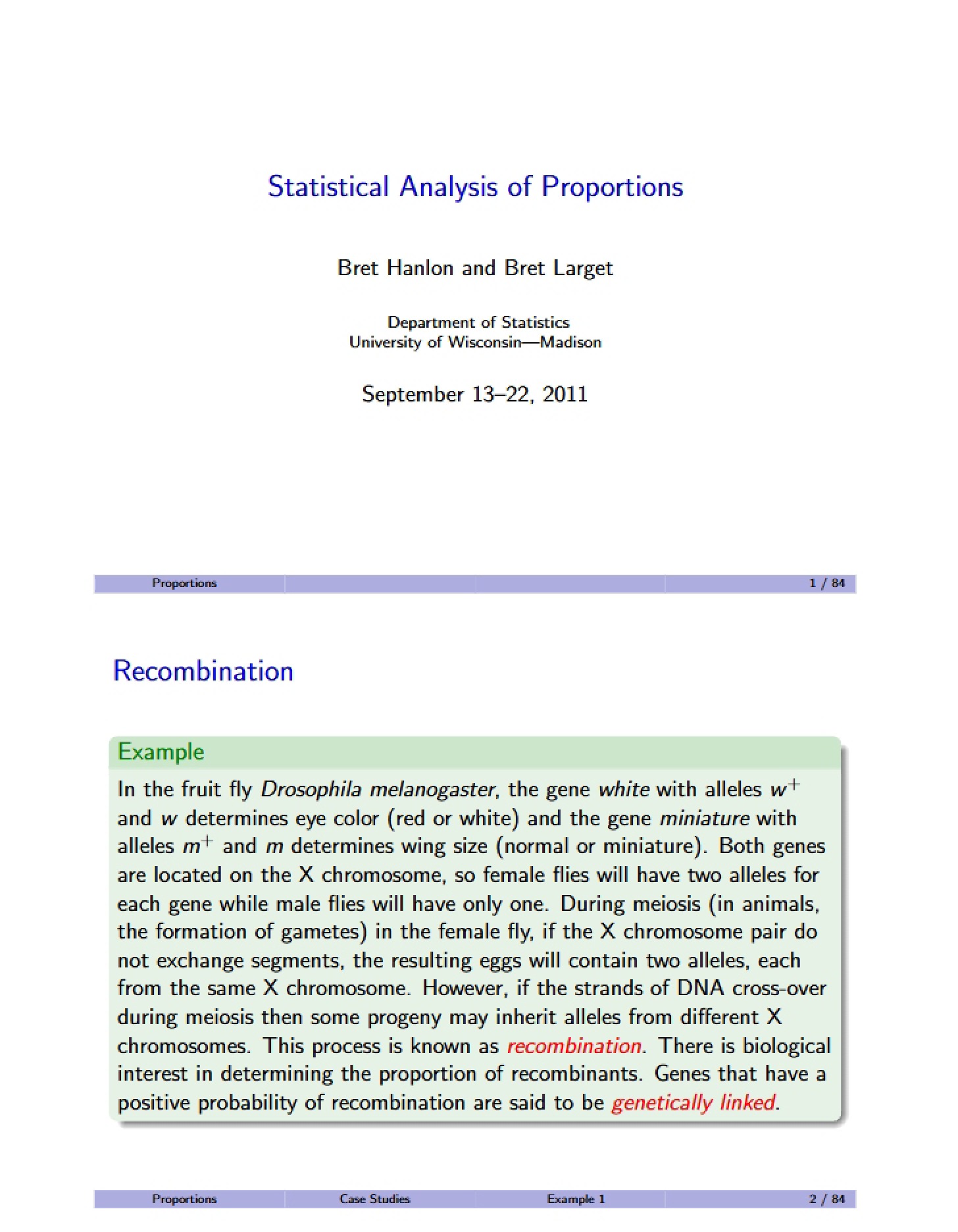 Analyzing Proportions Statistically