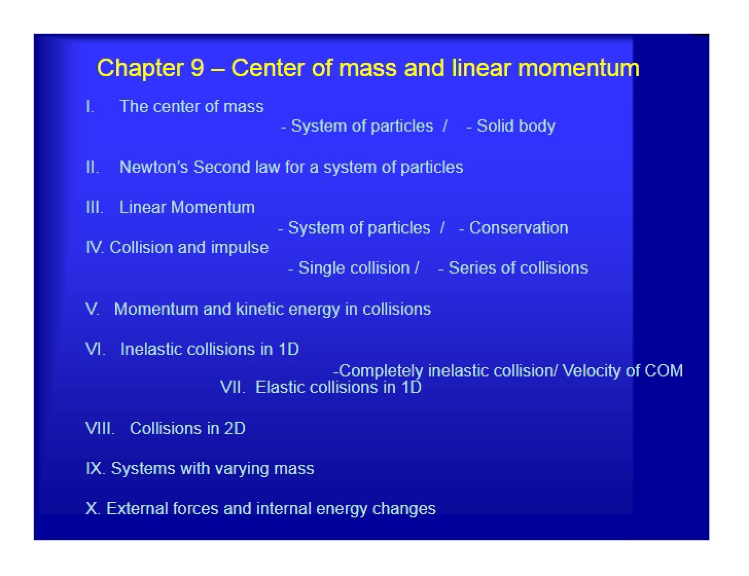 Class Slides and Notes