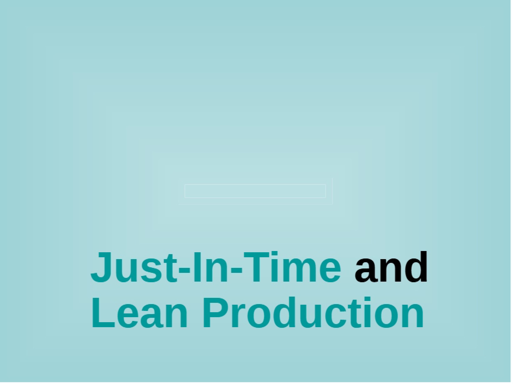 Just In Time (Student Version)