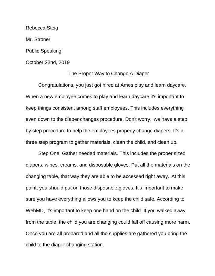 The Proper Way to Change a Diaper