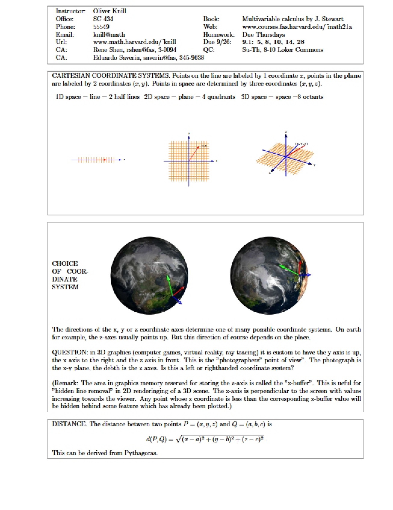 Coordinate Theory Fundamentals