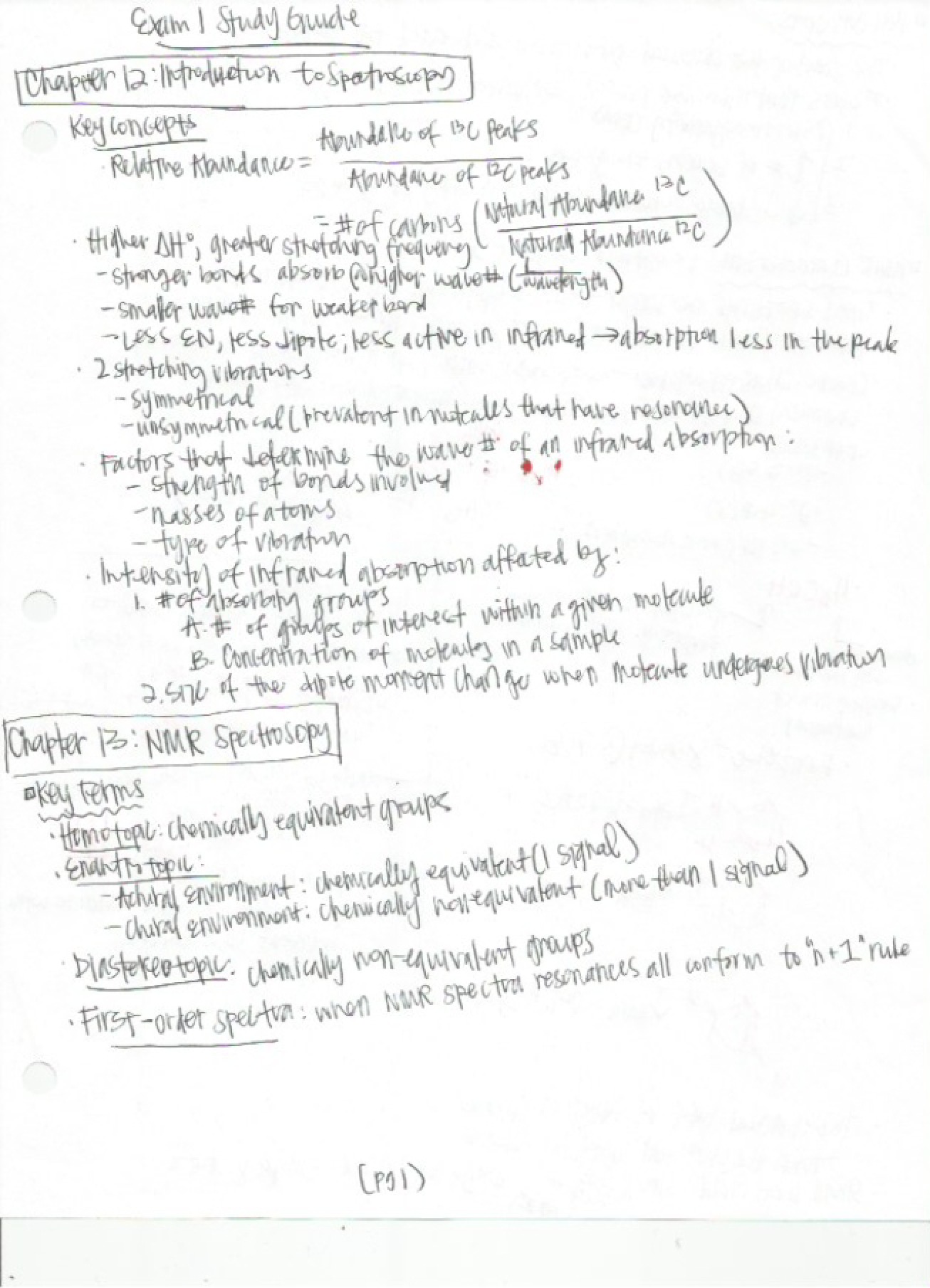 Study Guide First Exam