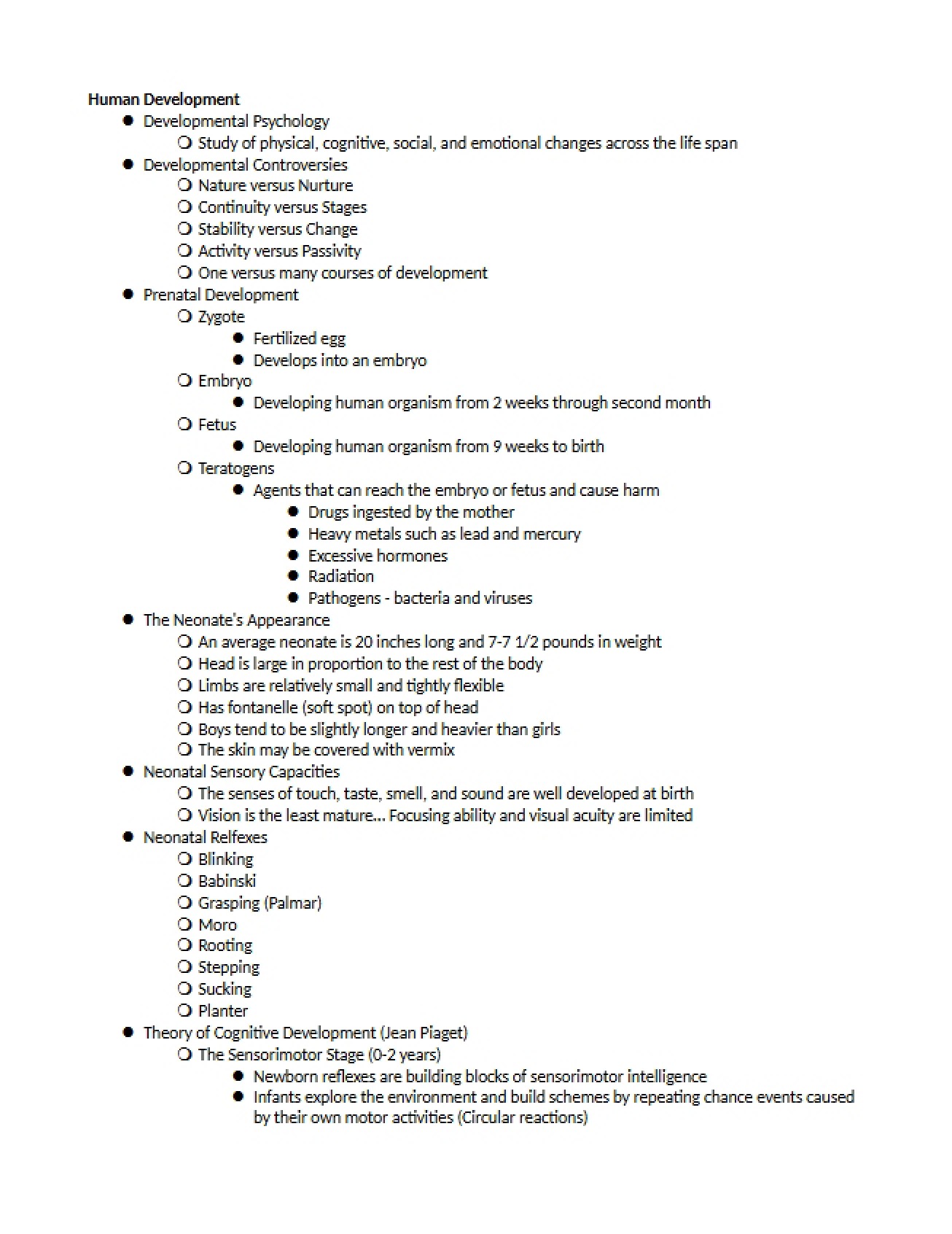 Developmental Psychology