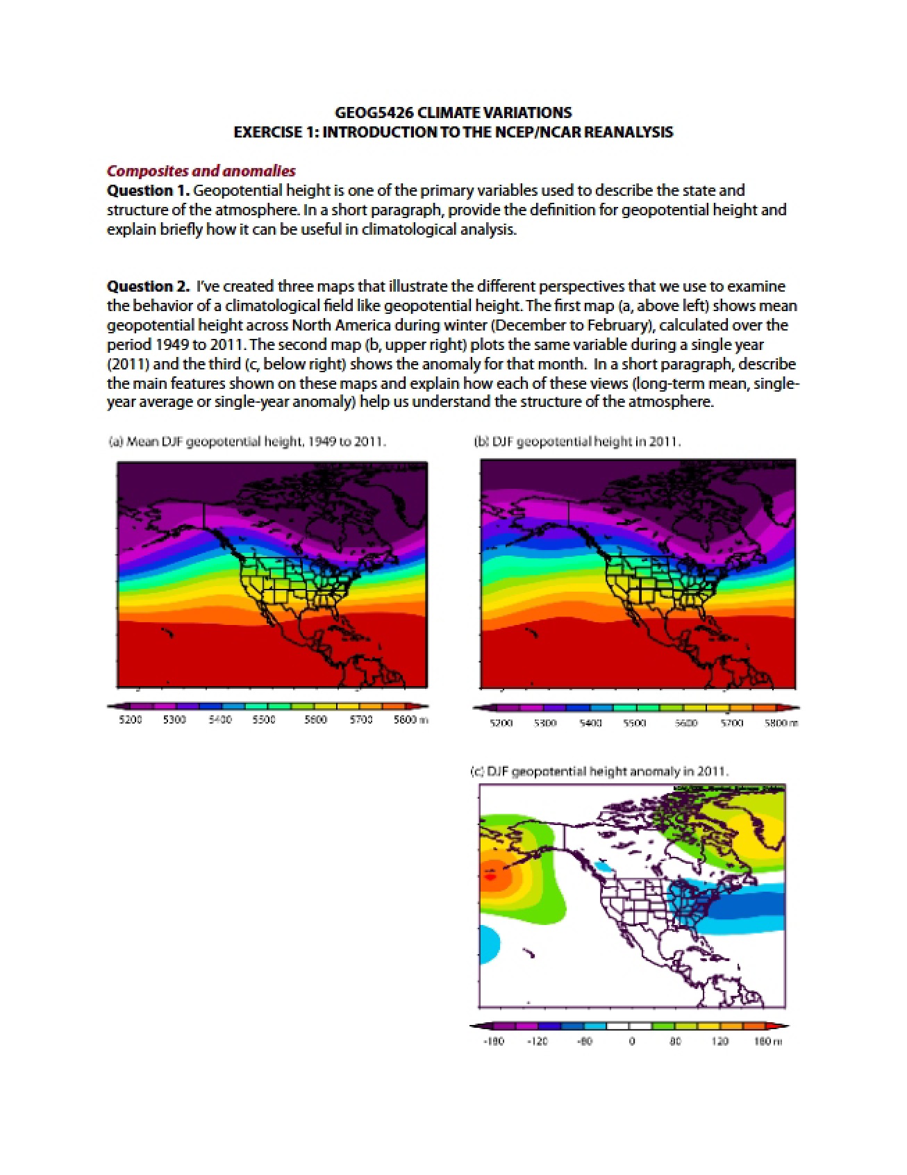 NCEP-NCAR Reanalysis Introduction