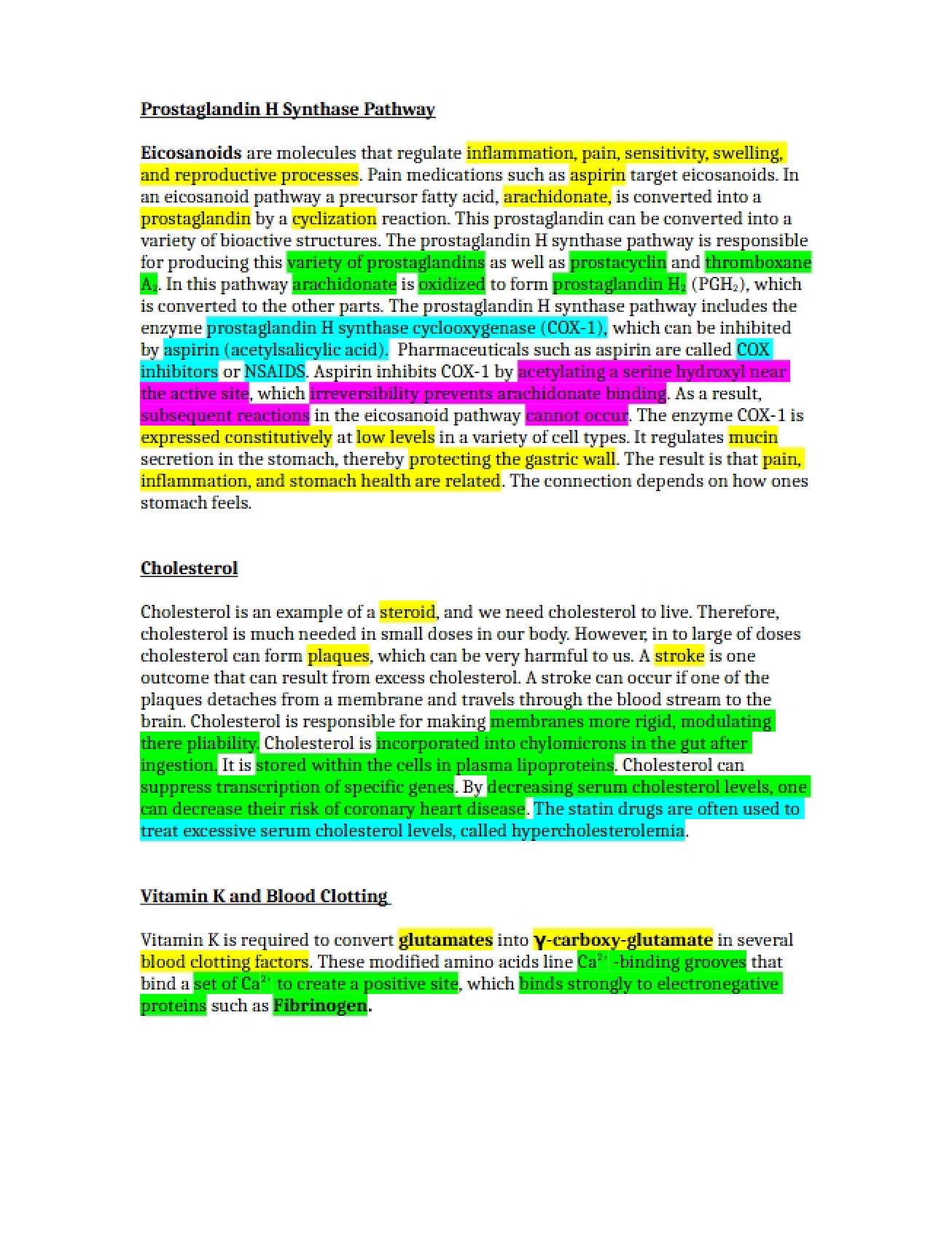 Biochemistry Examination Three