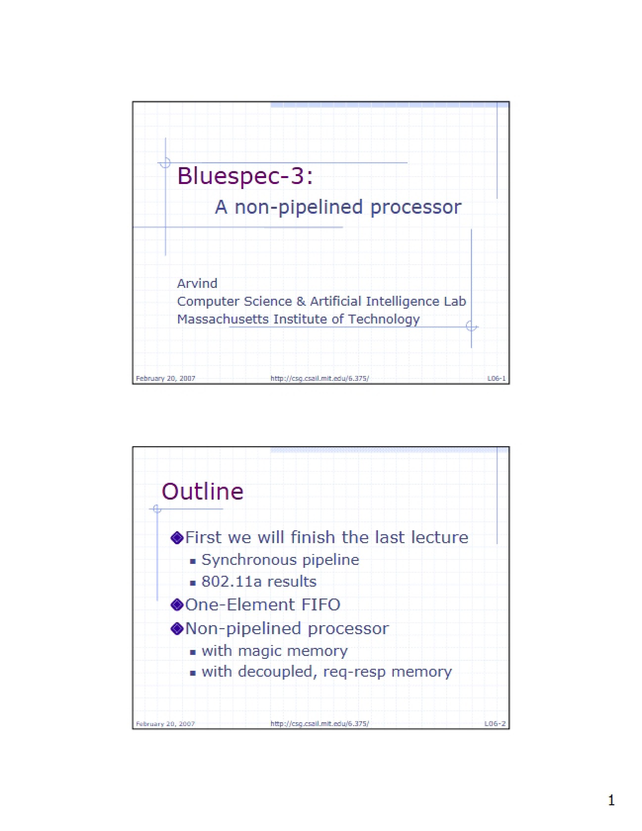 Processor without Pipelines
