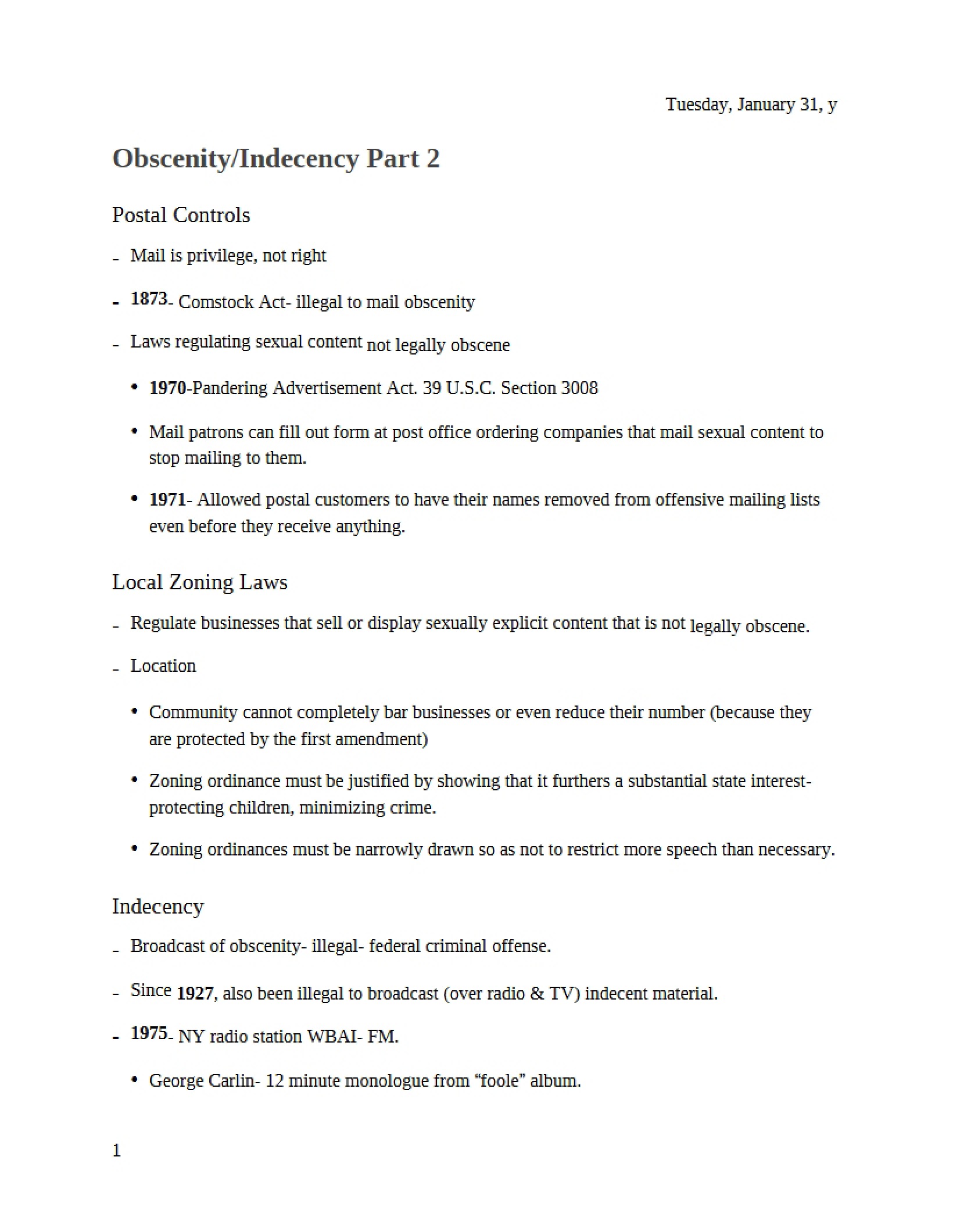 Indecency and Obscenity (Part 2)