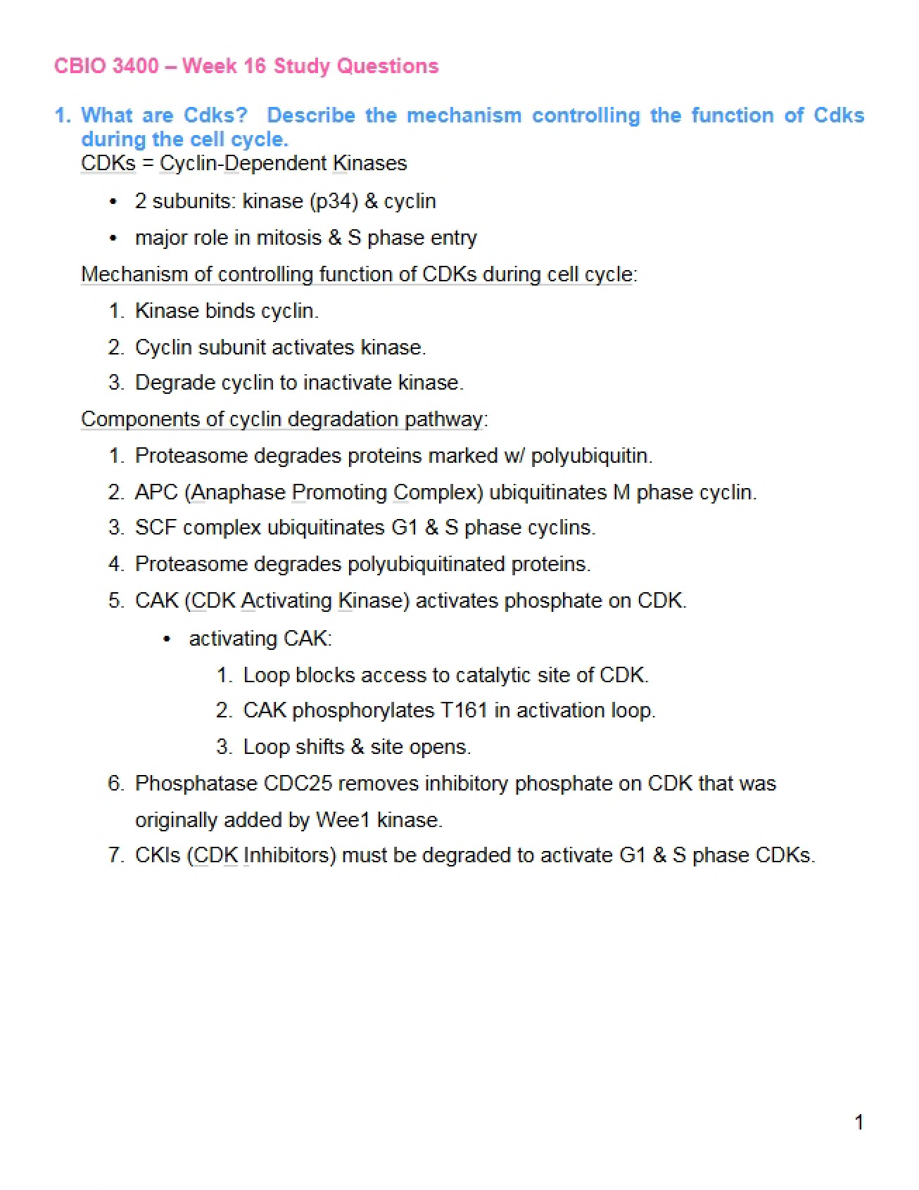 Study Guide (Set 6)