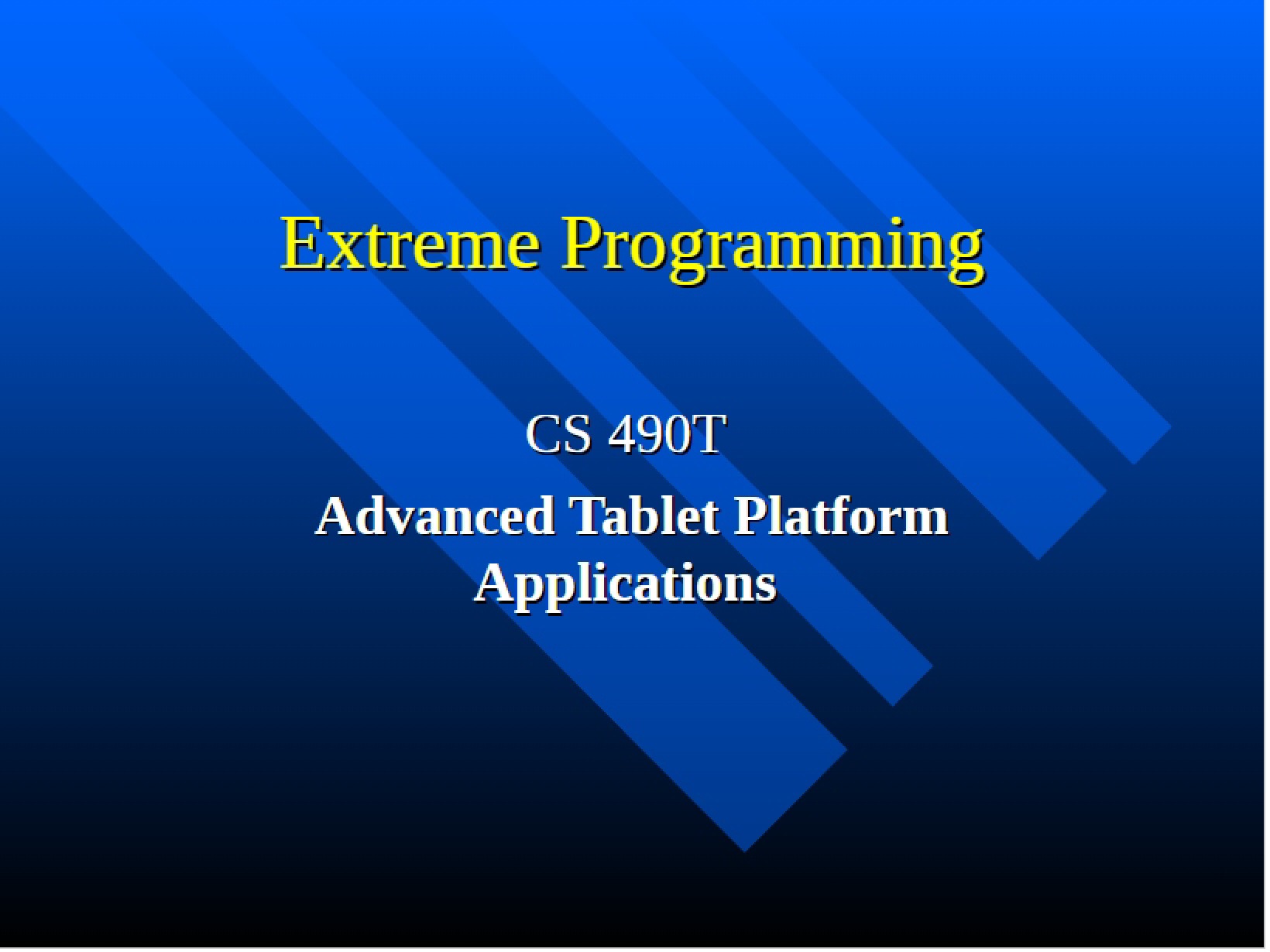 Programming Extreme Method