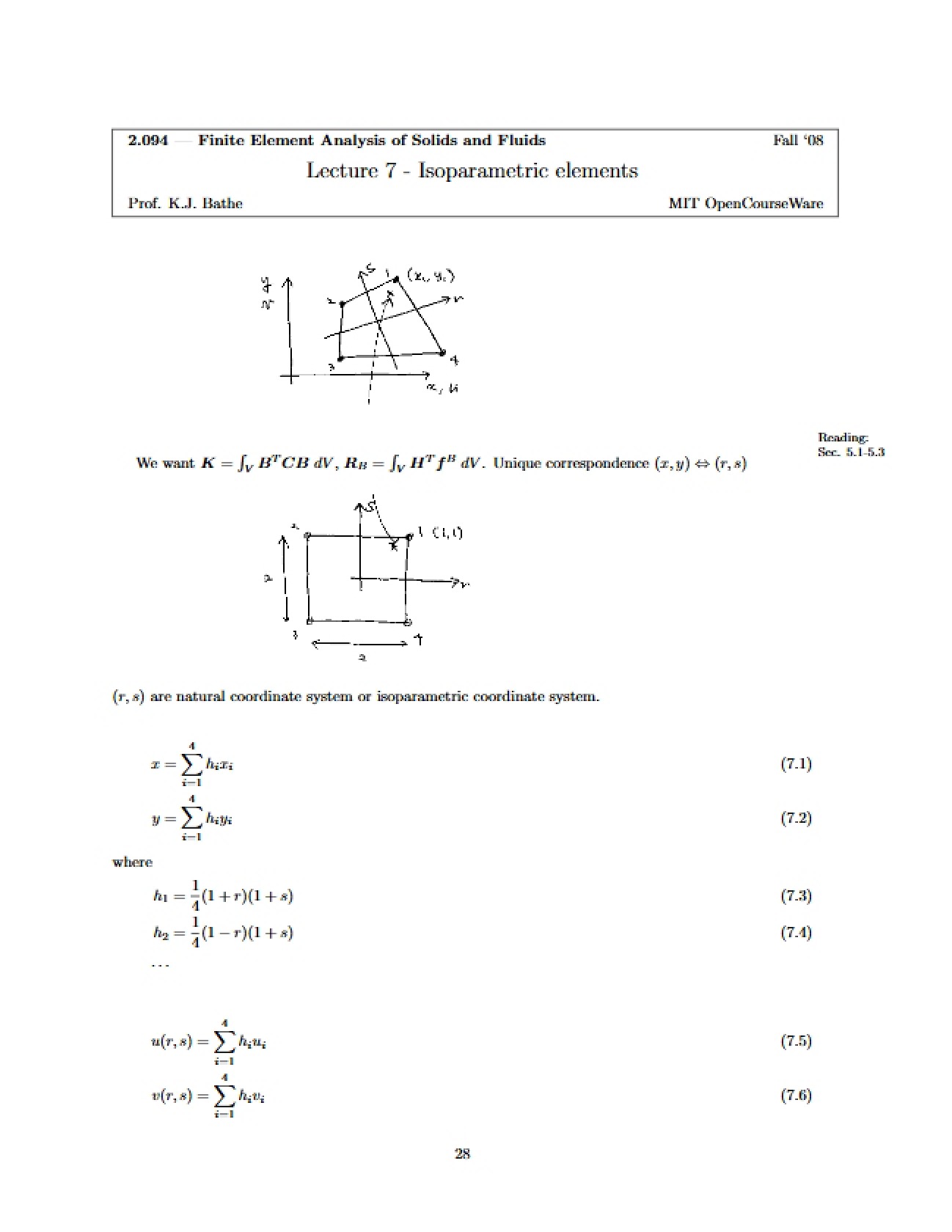 Elements: Isoparametric