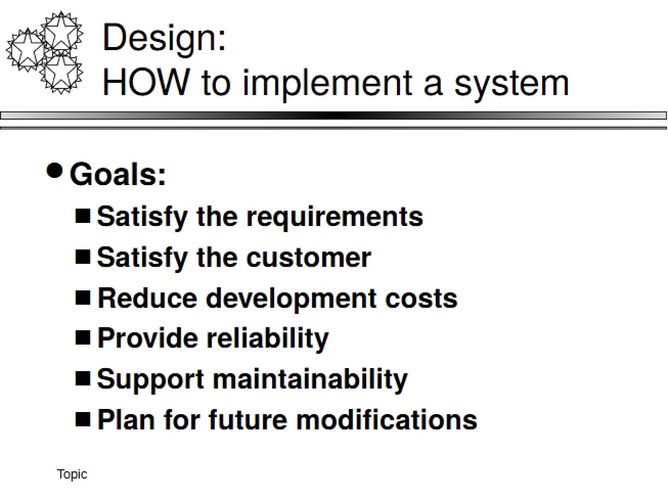 Design of Systems