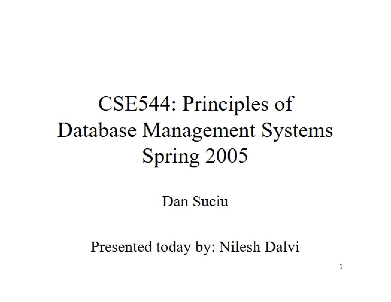 Systems for Database Management