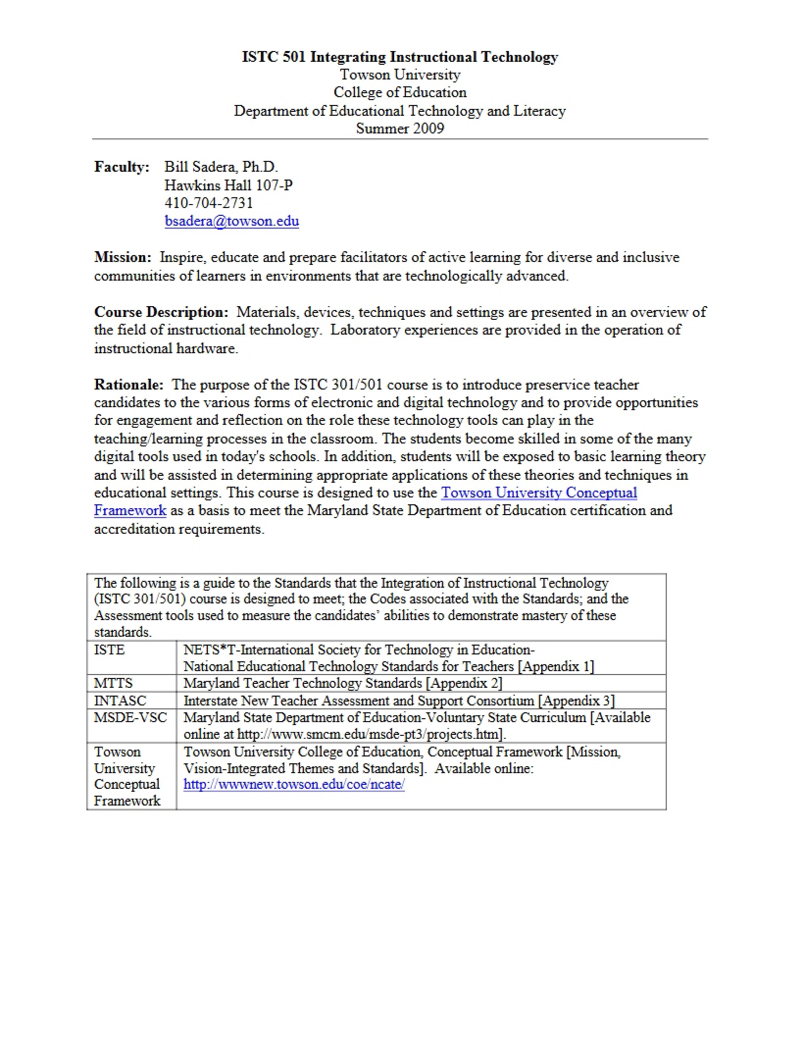 Description of Courses