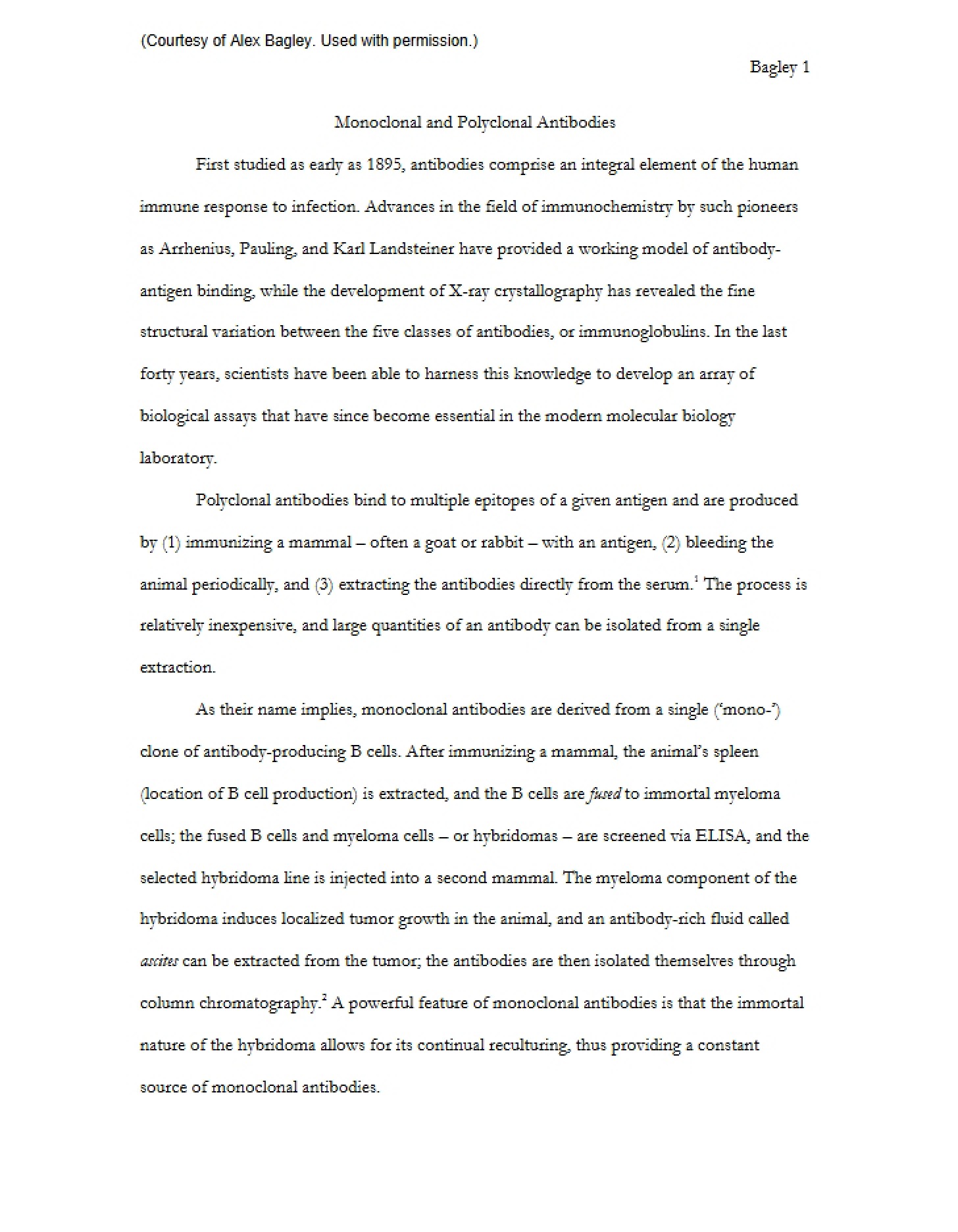 Polyclonal and Monoclonal Antibodies