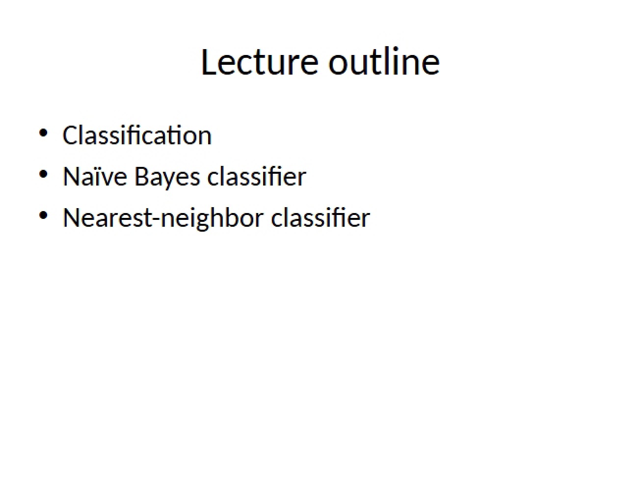 First Lecture Outline for Advanced Java Programming