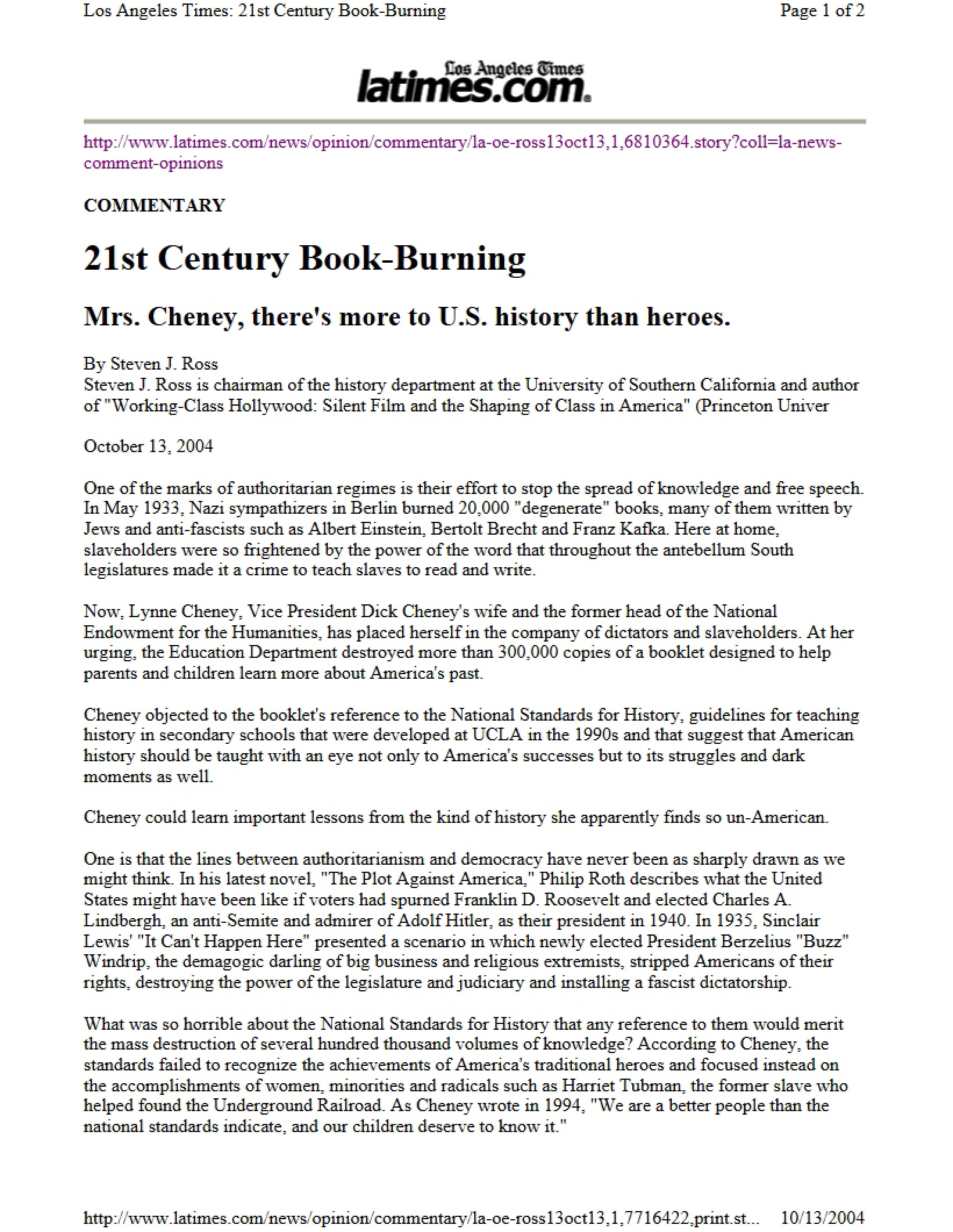 Book Burning in the 21st Century