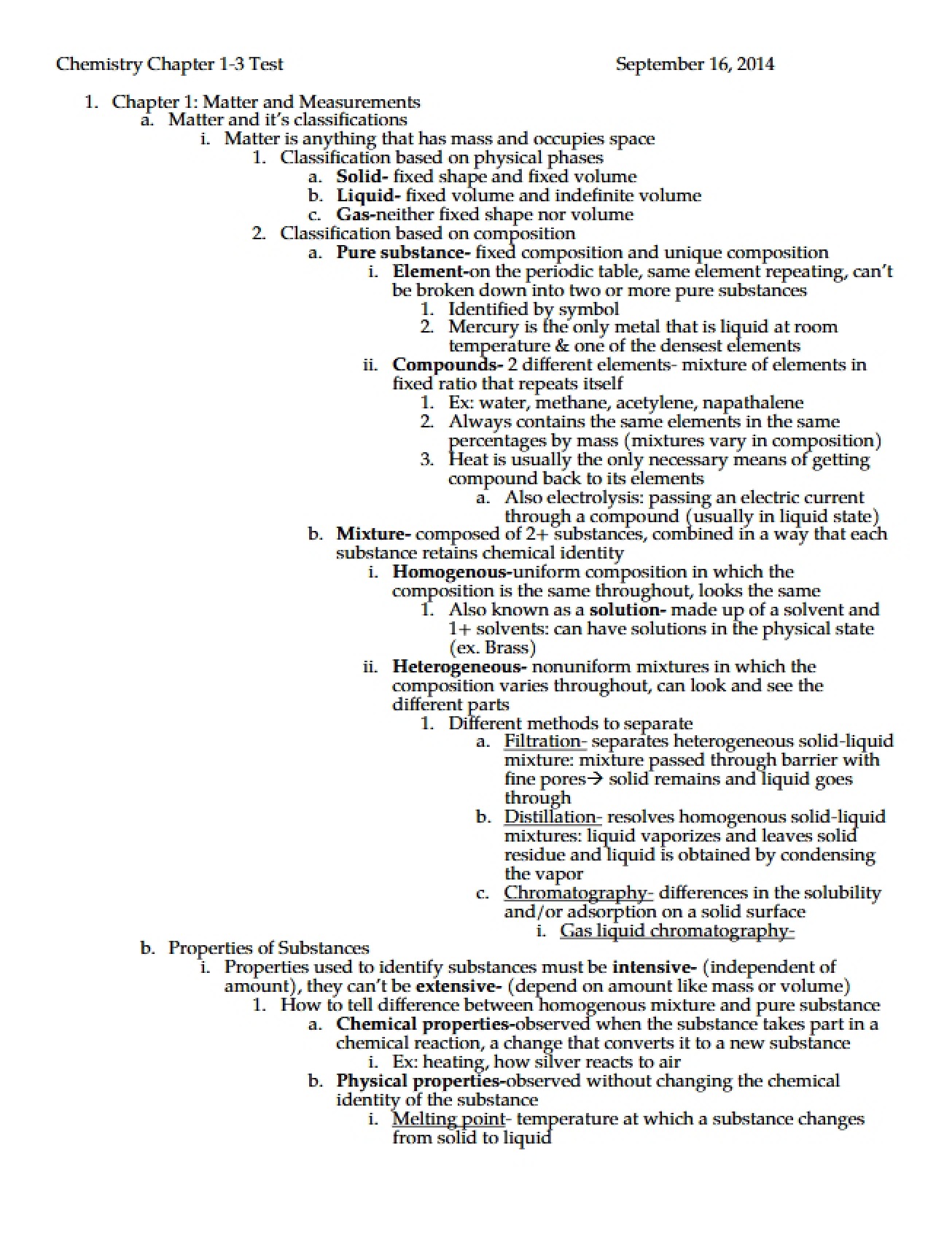 Chemistry Chapter 1-3